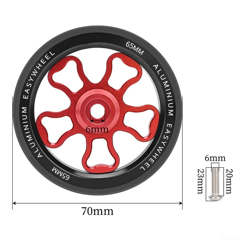 pour roues de Guidage 70mm Caoutchouc Antidérapant pour roues