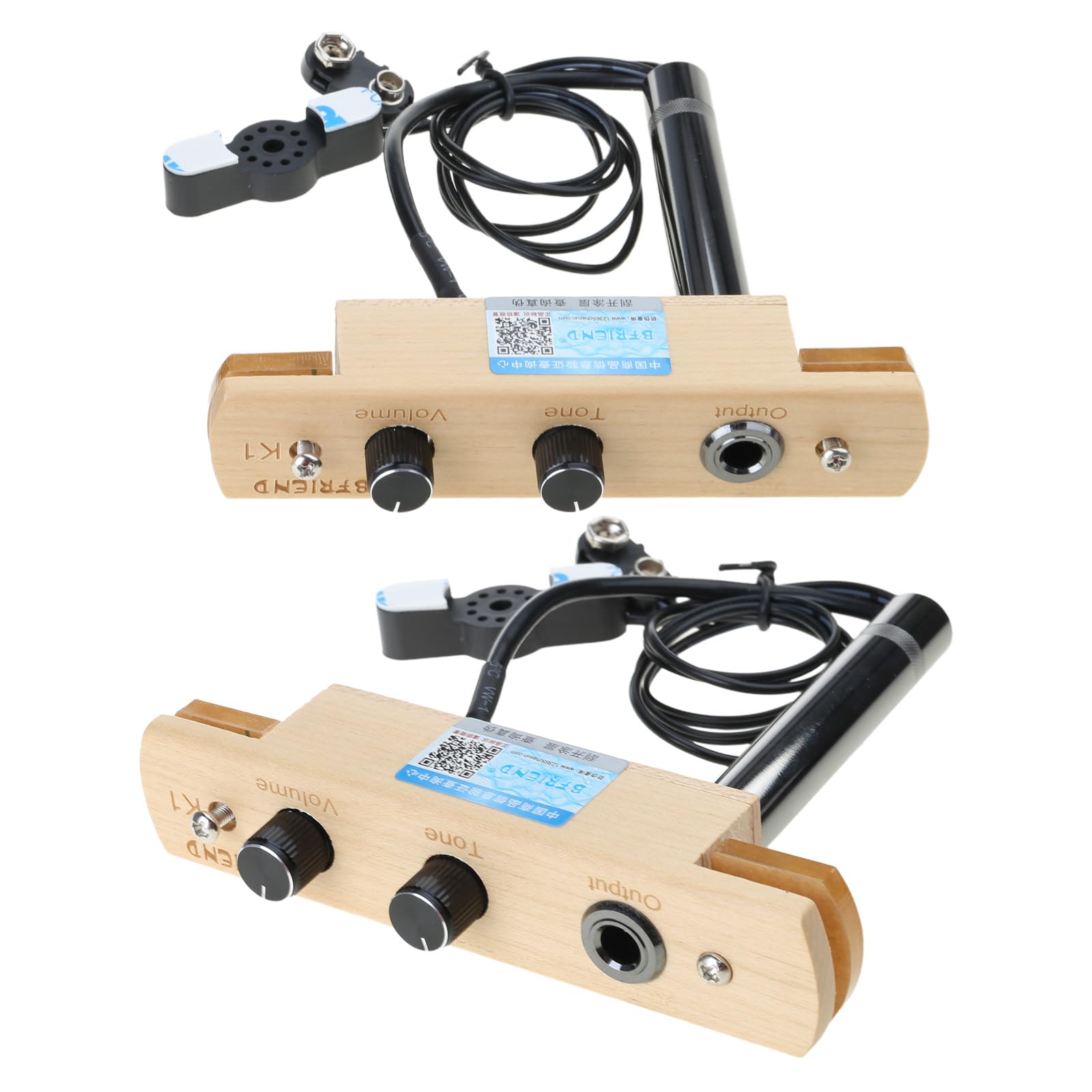 Cajon Drum Sound Hole Pickup Systemy mikrofonowe z regulacją głośności tonów Mikrofon Systemy elektroniczne Akcesoria do instrumentów perkusyjnych