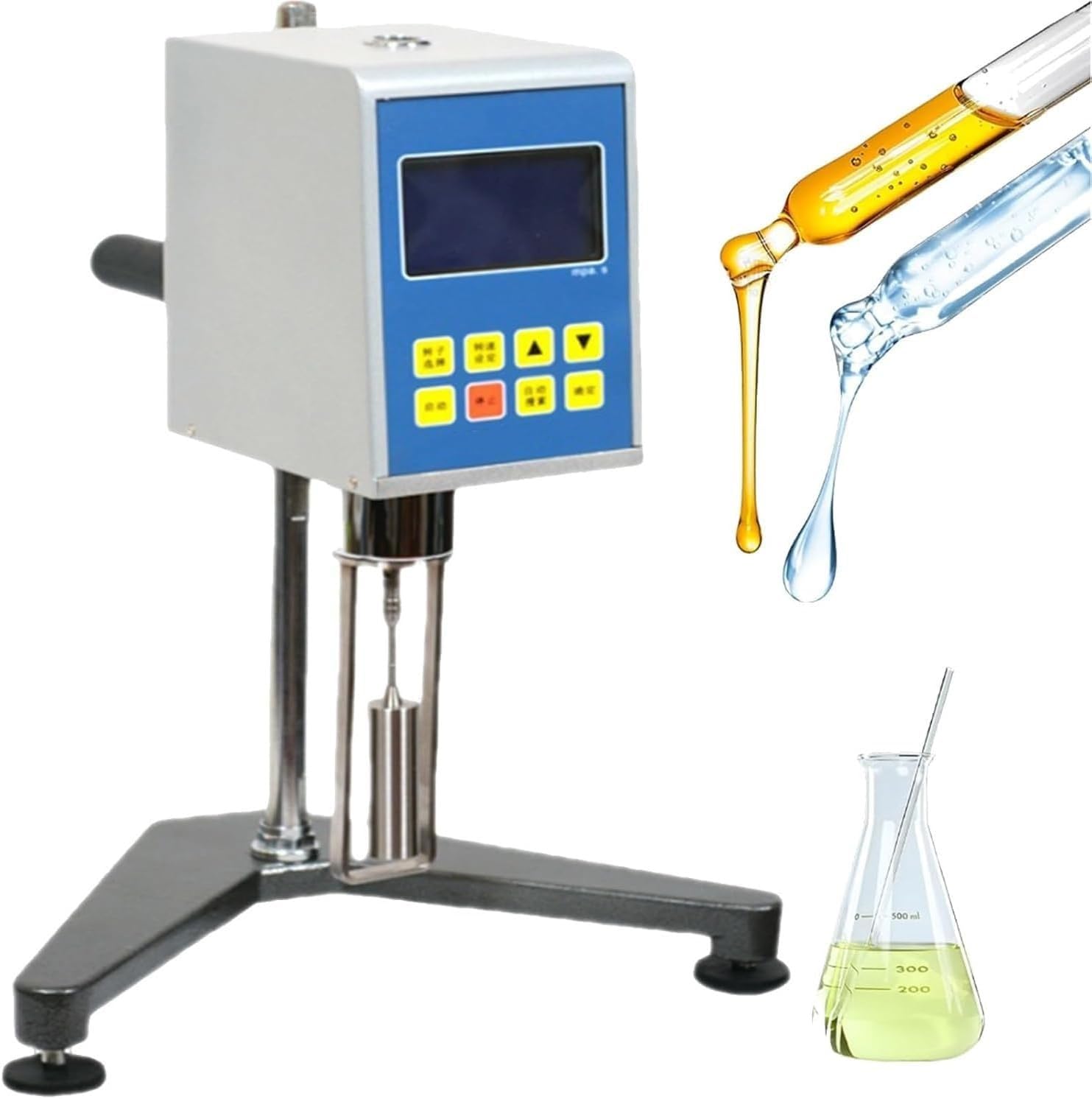 Viscosímetro Rotativo Digital NDJ-5S/8S/9S - Medidor de Viscosidad Precisión con Pantalla LCD y 4 Rotores para Laboratorio