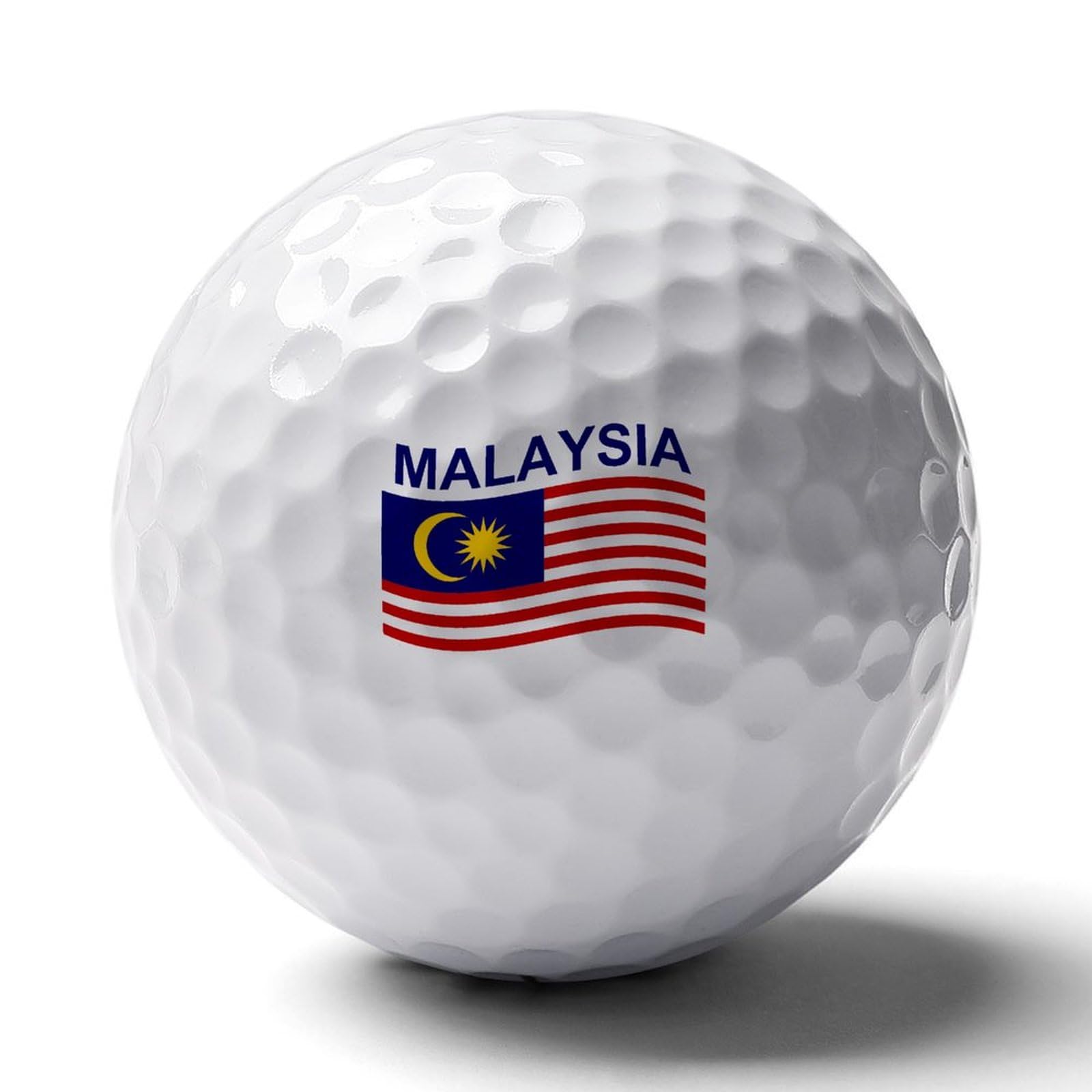 Flag of Malaysia Logo Golf Balls Personalized Ball Custom for Men Women Boyfriend Husband