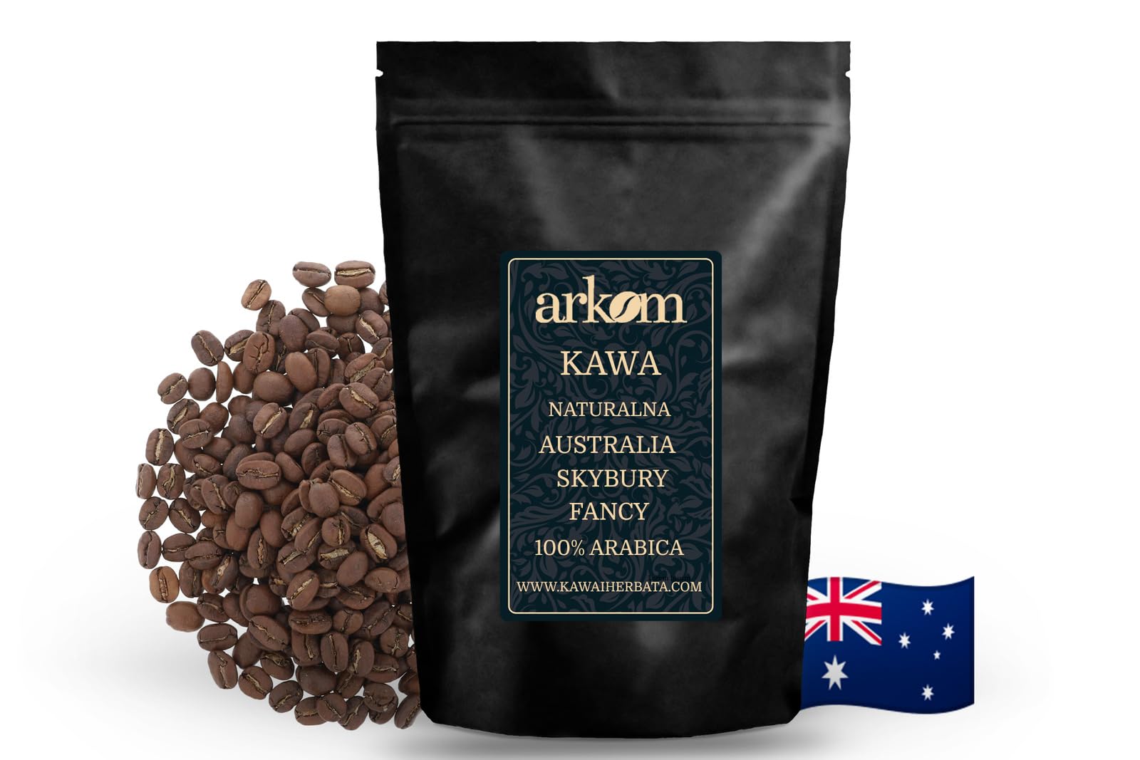 Arkom Australia Skybury Fancy Kawa ziarnista Arabica, 1kg