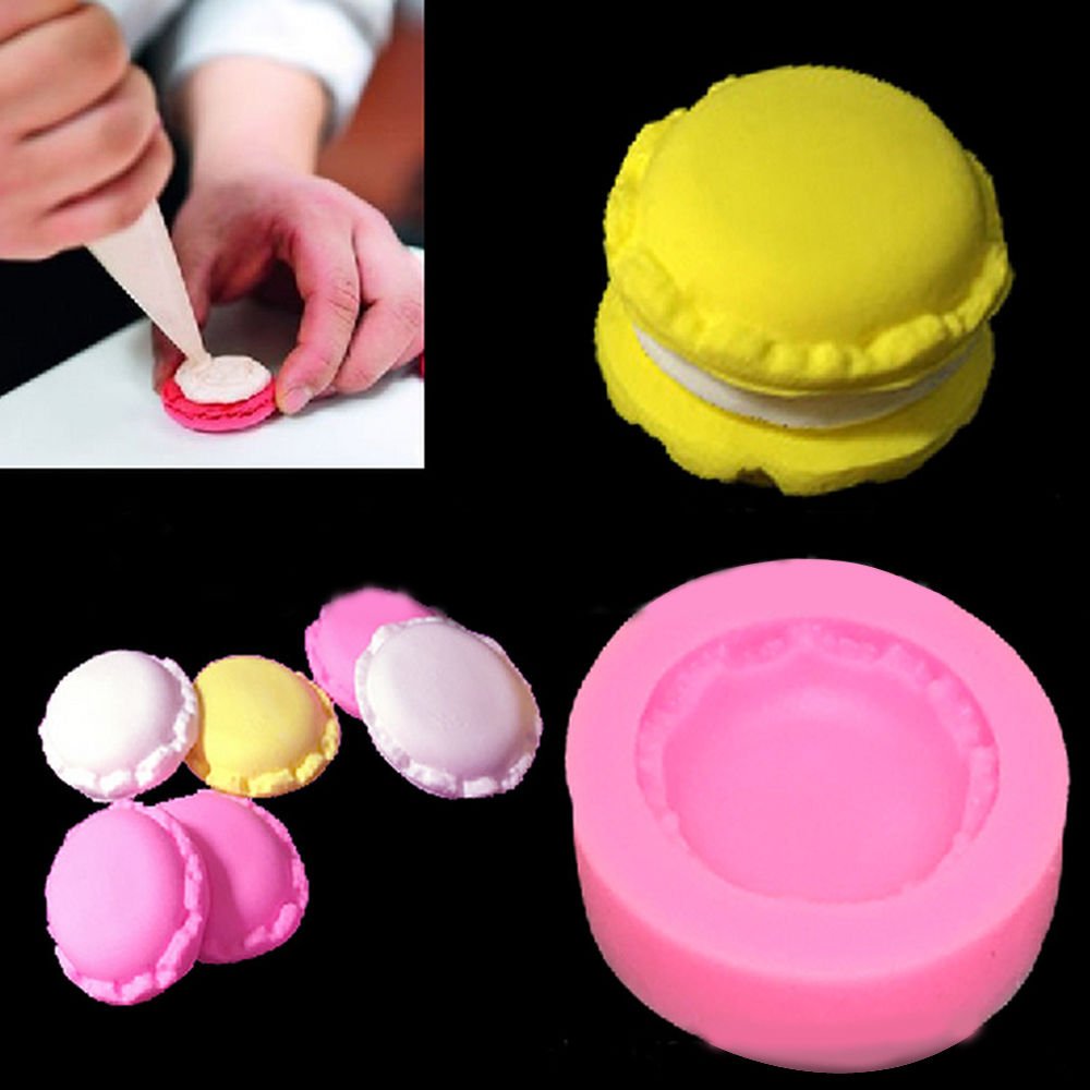 Moule Macaron Silicone 4 Cavités - Pour Chocolat, Biscuit, Mousse | Micro-ondable Et Lave-Vaisselle