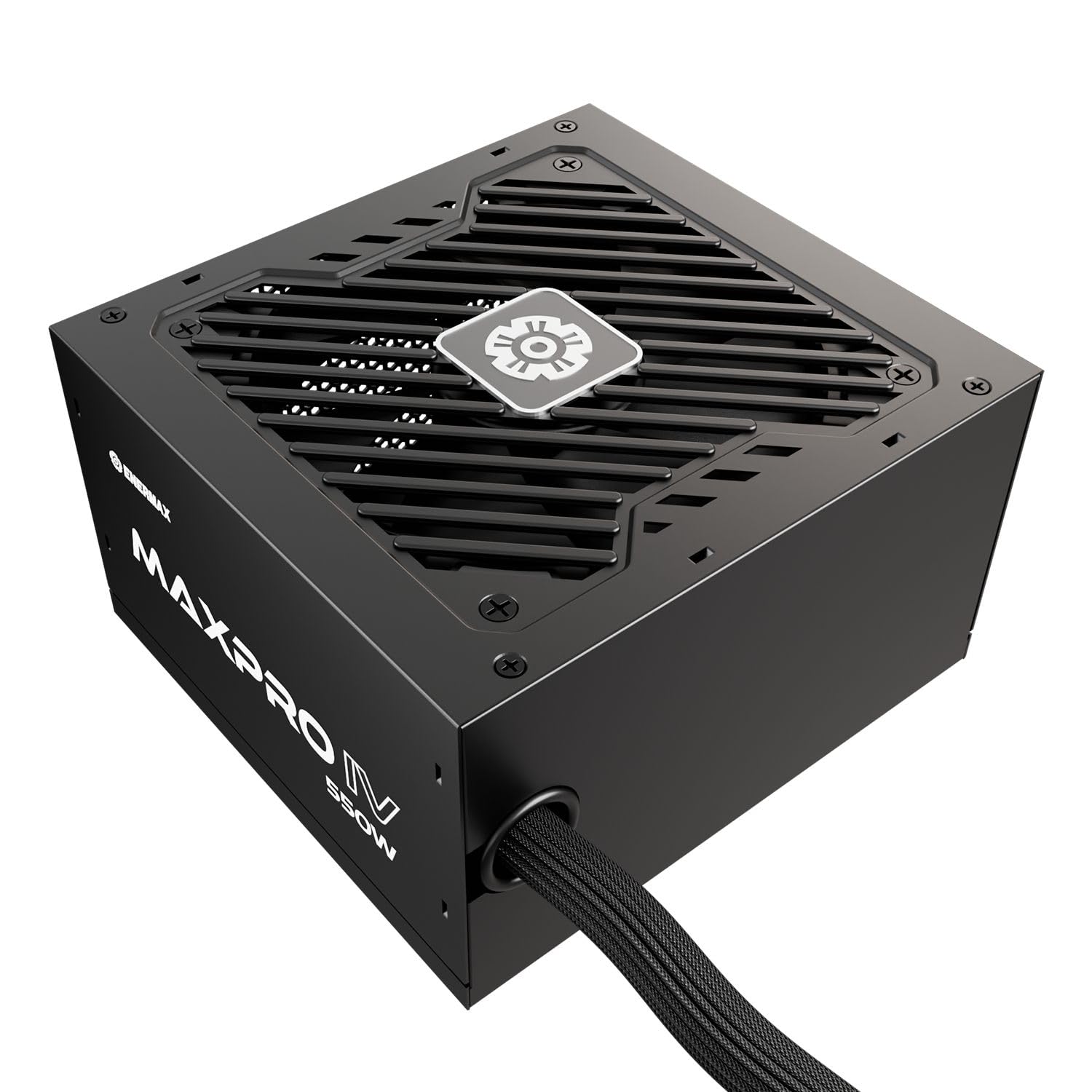 ENERMAX MAXPRO IV 550 Watt, alimentatore non modulare ATX Gaming PC, cavo singolo Mesh Leeve, 80 Plus, ventola silenziosa da 120 mm, condensatore con circuito di protezione a 5 livelli, EMP550 W