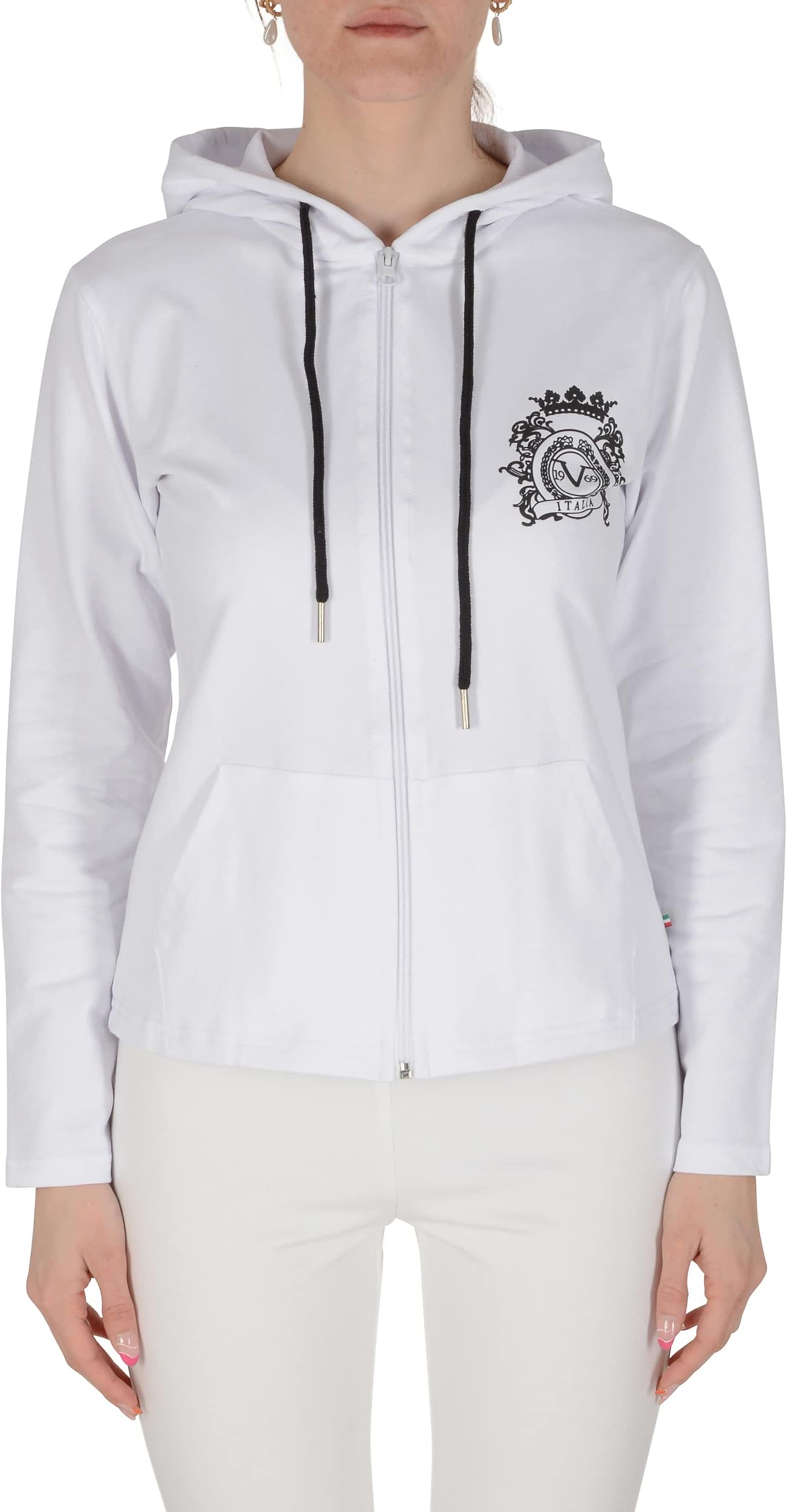 19V69 ITALIAWomen's Eleana Hoodie White Hooded Sweatshirt (pack of 20)