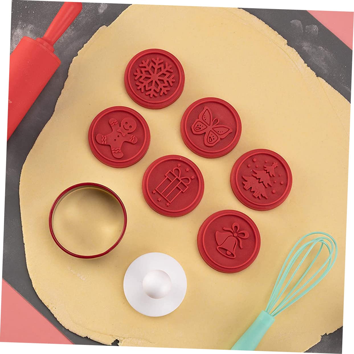 PRETYZOOM 4 Sets Keksstempel Mini Ausstechformen Backformen Keksdose Alphabet Ausstechformen Weihnachtskeksstempel Kuchendekorationswerkzeuge Keksformen Zum Backen Keksdose Rot Pp