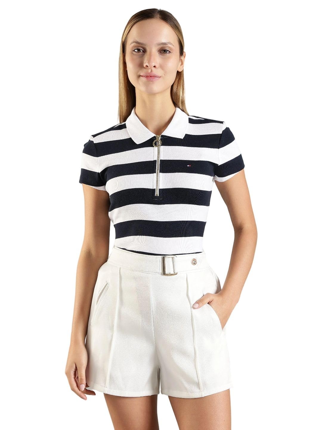tommy hilfiger Striped Slim Fit Cotton Polo T-Shirt-picture-11