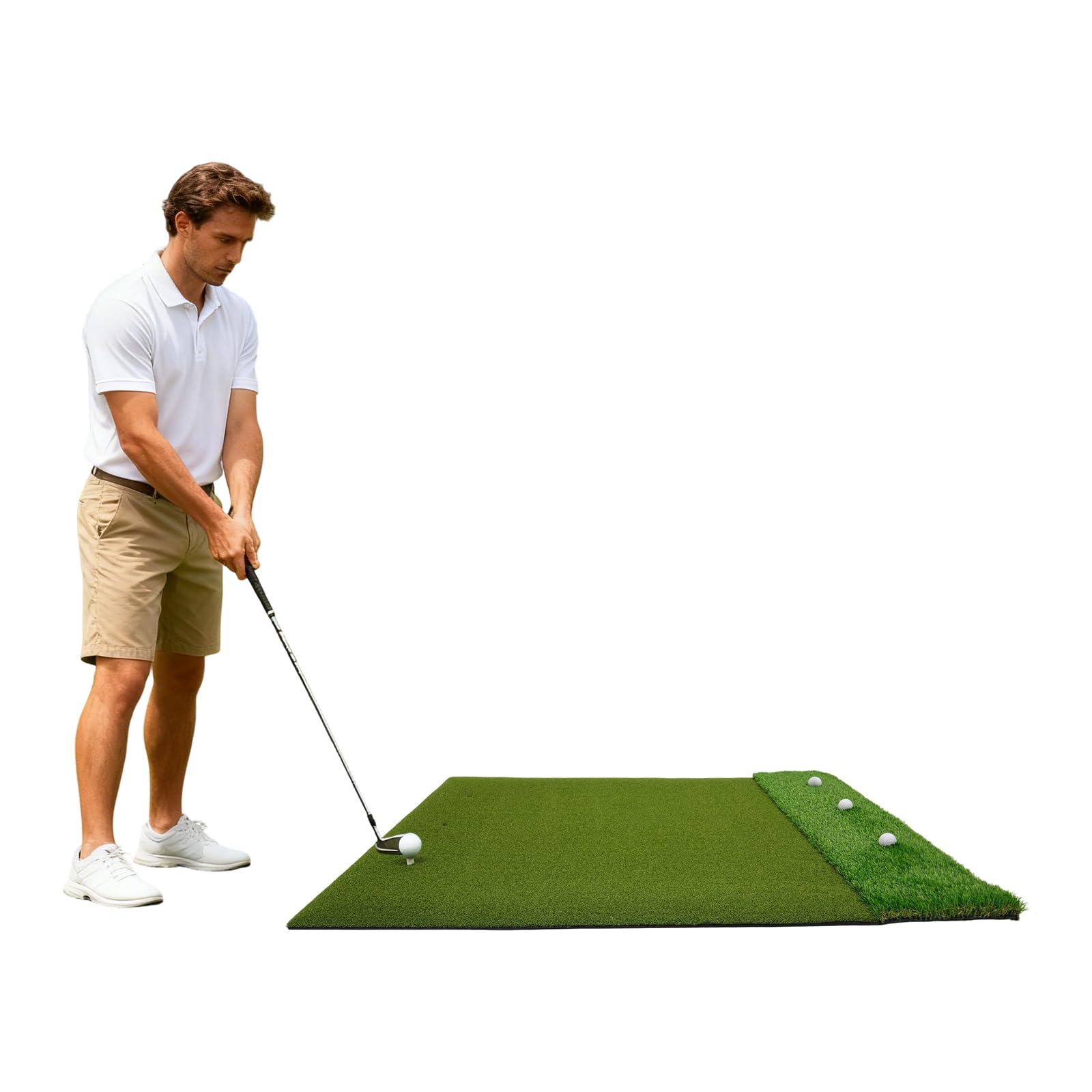 Tappetino da golf da 150 x 120 cm, con 6 posizioni di blocco, per interni ed esterni, per golf