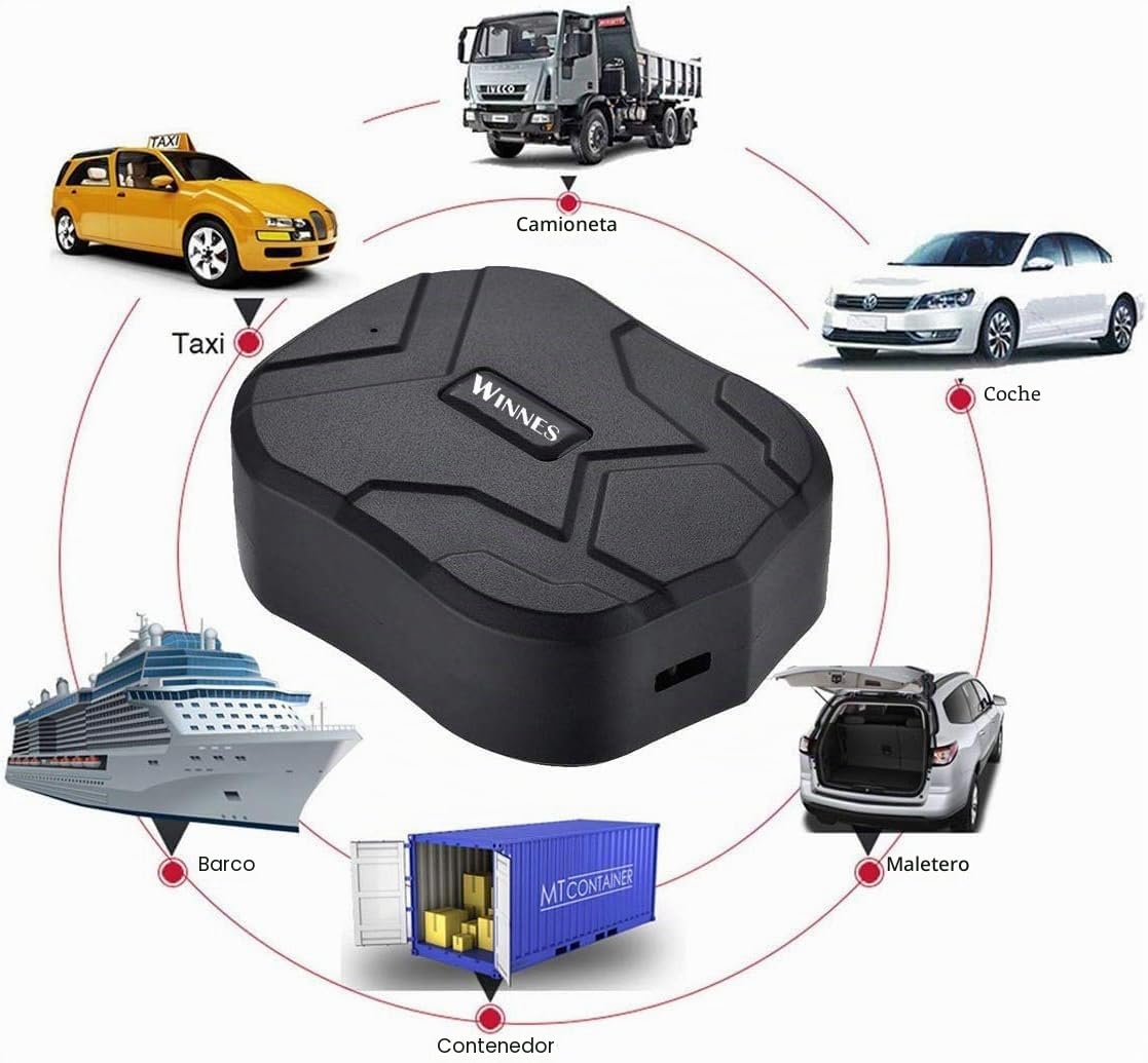 GPS Tracker,10000mAh 150 días de Espera,Seguimiento en Tiempo Real,Magnético Fuerte Rastreador Antirrobo a Prueba de Agua,Localizador de GPS para Coche/Camión/Motocicleta/Barco, Aplicación Gratuita