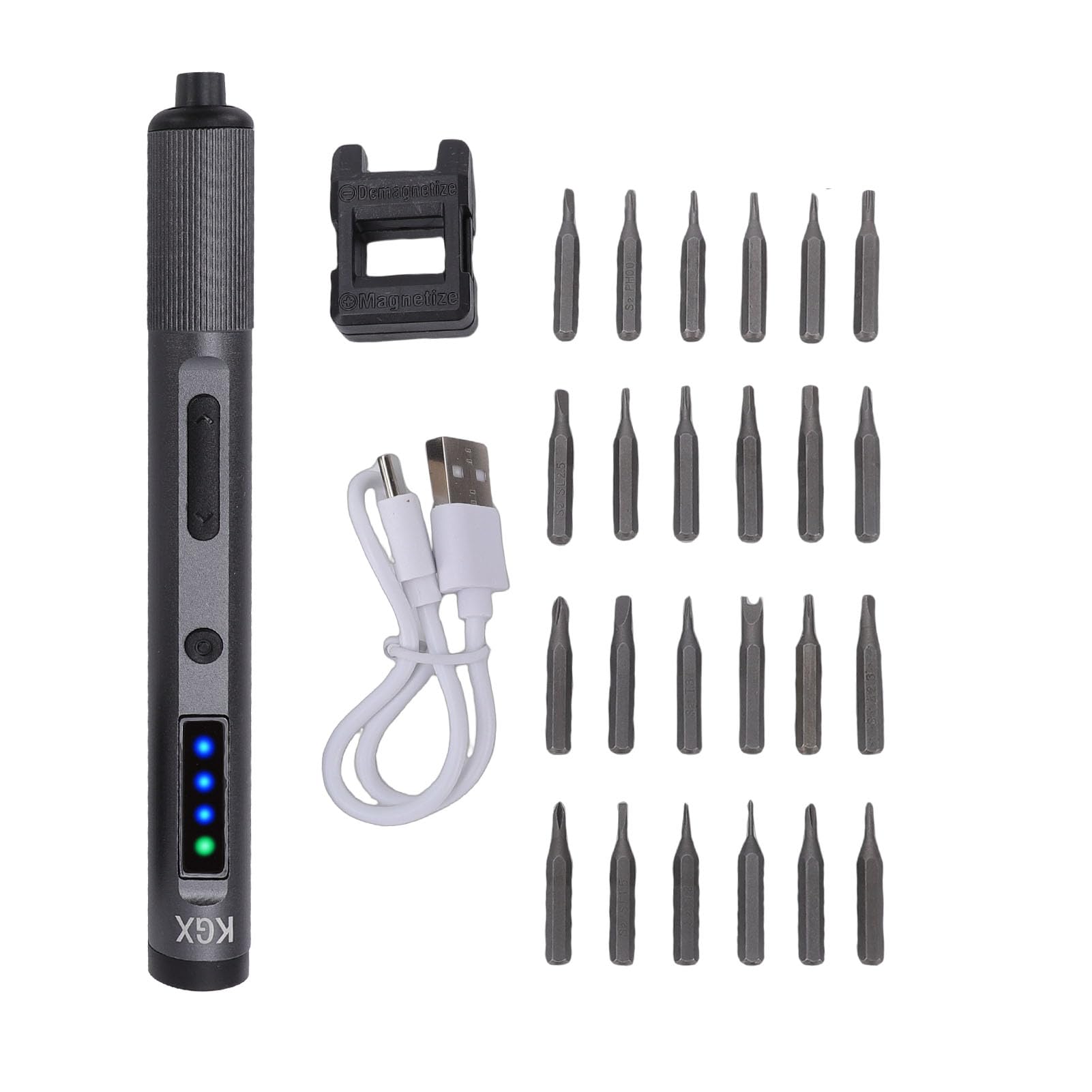 Generic Kit de Destornillador Eléctrico Inalámbrico con 3 Configuraciones de Torsión y Herramienta Magnetizadora, para Reparación de Drones, Cámaras y Teléfonos Tabletas