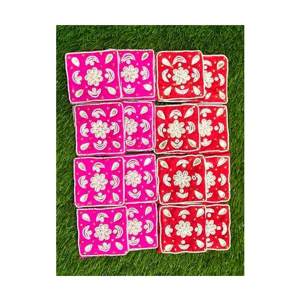Ethnic Clutch Tissue Traditional Coin Bag for gifting Batwa Coinbag with Beadwork Gift for (Rose Red) - Image 3