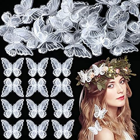 Canlierr 30-Piece Butterfly Lace Trims Cover