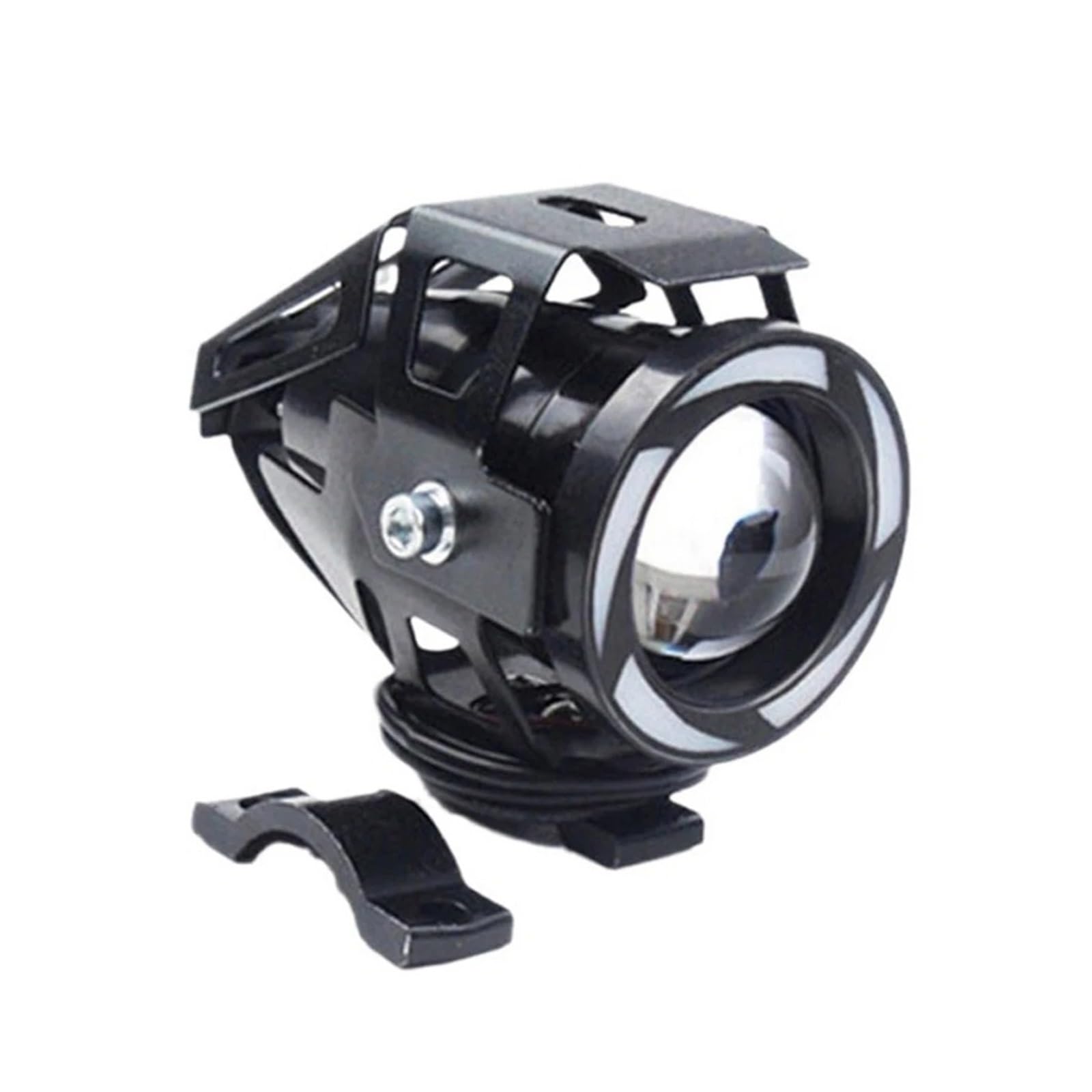 ESPYN Phares Moto Phare LED Pour Moto U7 Feux Antibrouillard Pour Scooter Voyant D'avertissement Externe Clignotant 12V(1Piece with Switch)