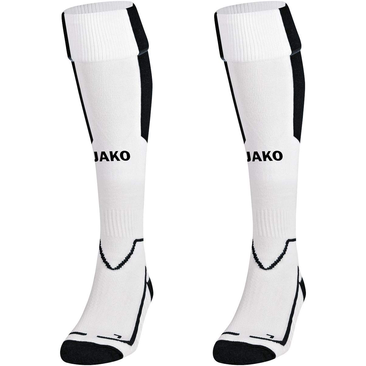 JAKO Stump Socks Lazio 3866, Multicoloured (White / Black), 5 (43-46)