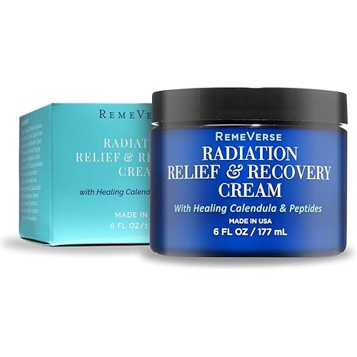 RemeVerse Radiation Cream – Unscented, Gentle, Hyaluronic Acid, Peptides & Calendula Cream for Burns, Soothing Skin and Hydrate Sensitive Skin, Radiation Treatment Skin Care – 6 fl oz