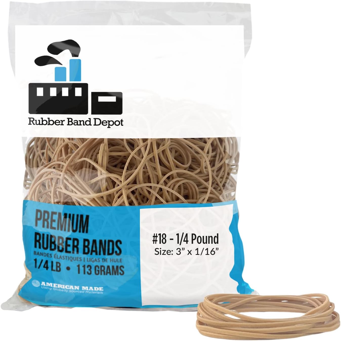 Universal UNV00418 18size rubber Bands (1/4 pound