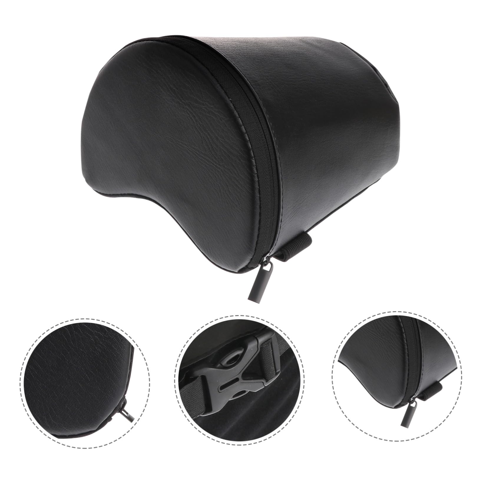 BESTonZON Poggiapiede Chitarra Classica Cuscino Nero, Supporto Stabile | Schiuma e Pelle Sintetica, Fascia Elastica Antiscivolo, per Pratica Quotidiana e Uso Professionale
