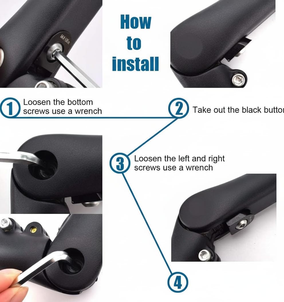 KASTWAVE Adjustable Bike Stem for 31.8mm(1.25") Handlebar, 0~90 Degree 90mm 110mm, Suitable for BMX Most of Mountain Bike Road Bike 1