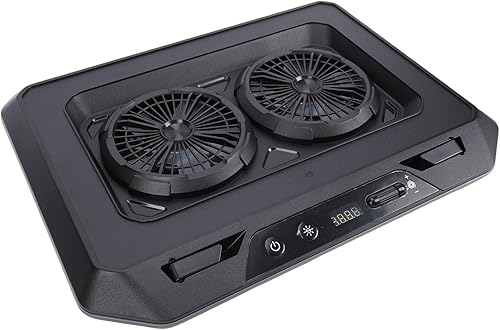 Yunir RGB Laptop Cooling Pad,Laptop Cooler for 15.6-19 Inch Laptops,Gaming Laptop Fan Cooling Pad with 6 Adjustable Height & 2 Powerful Turbofan,4