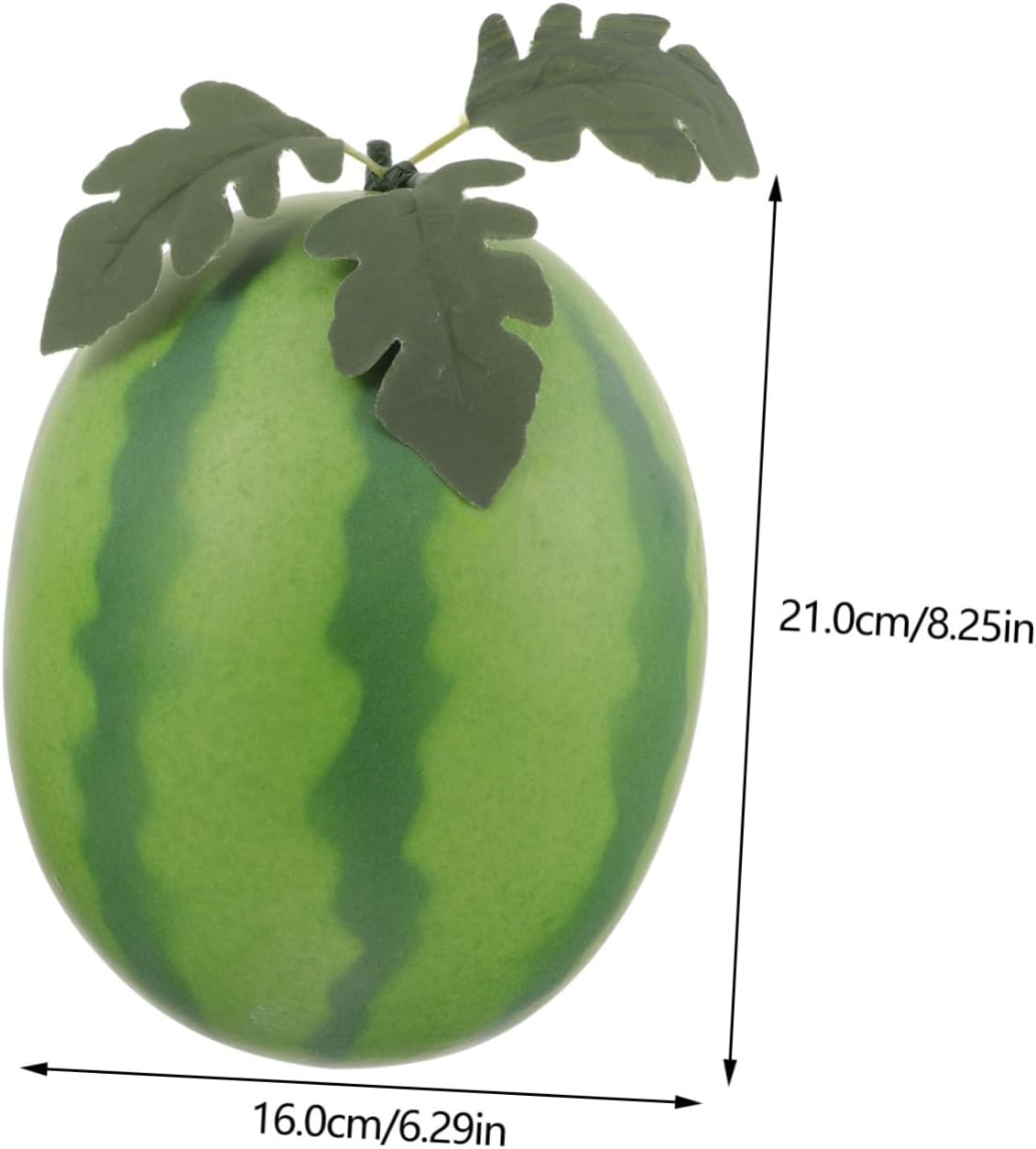 ULTECHNOVO Artificial Watermelon Model Realistic Fruit Decor Vivid Color Simulation for Home Photo Props Table Centerpieces and Fruit Basket Display