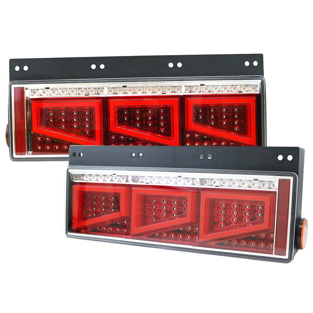デコトラ、トラック、ファイバーテールランプ Amazon | シーケンシャル ファイバー LED テールランプ 左右セット