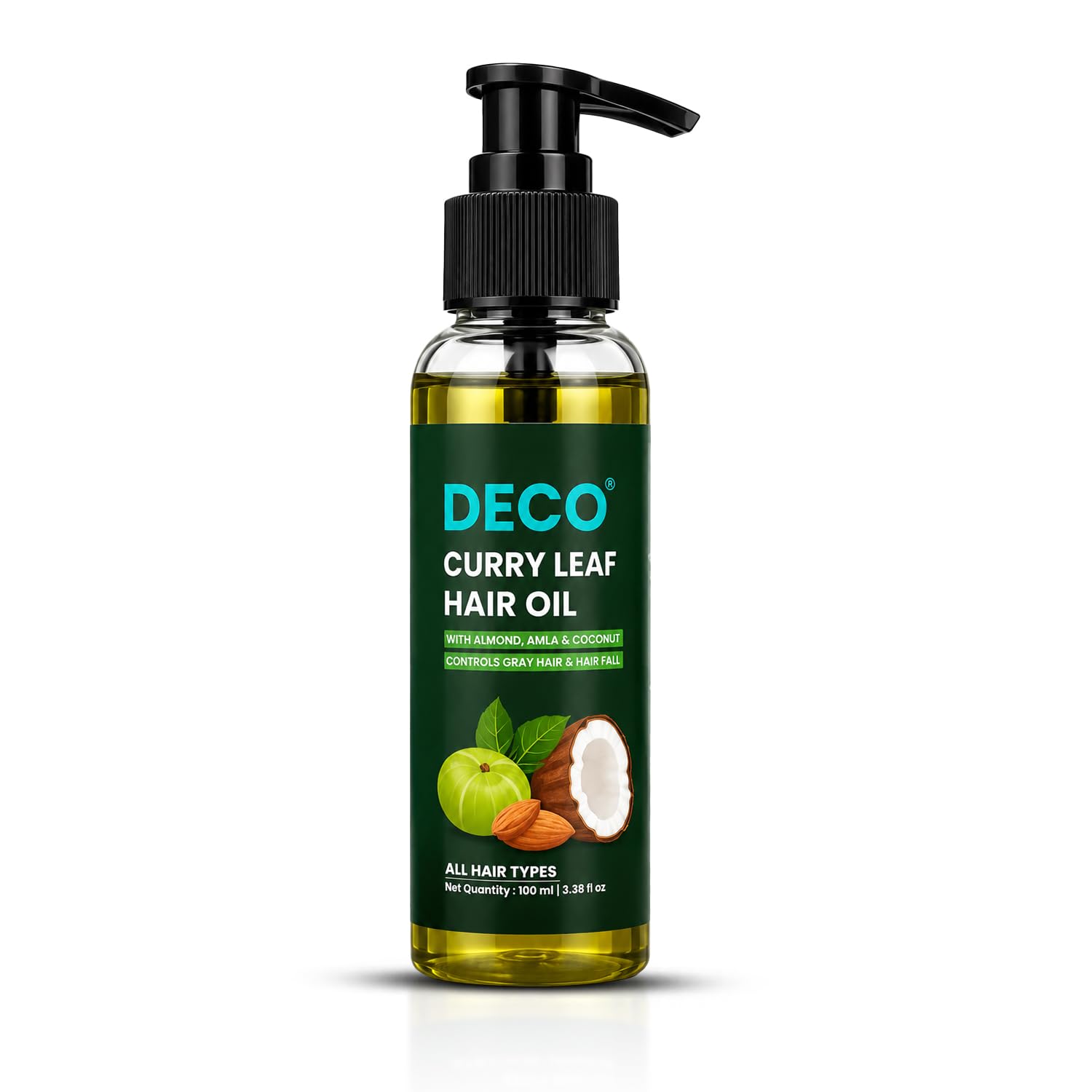 Curry Leaf Hair Oil with Almond, Amla & Coconut, Controls Gray Hair & Hair Fall, All Hair Types, 100 ml-image-22