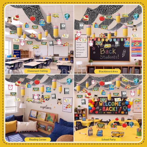 Relaxgiant 68 Pcs Back to School Pencil Decoration for Classroom Hanging by Relaxgiant - Used condition - Image 6
