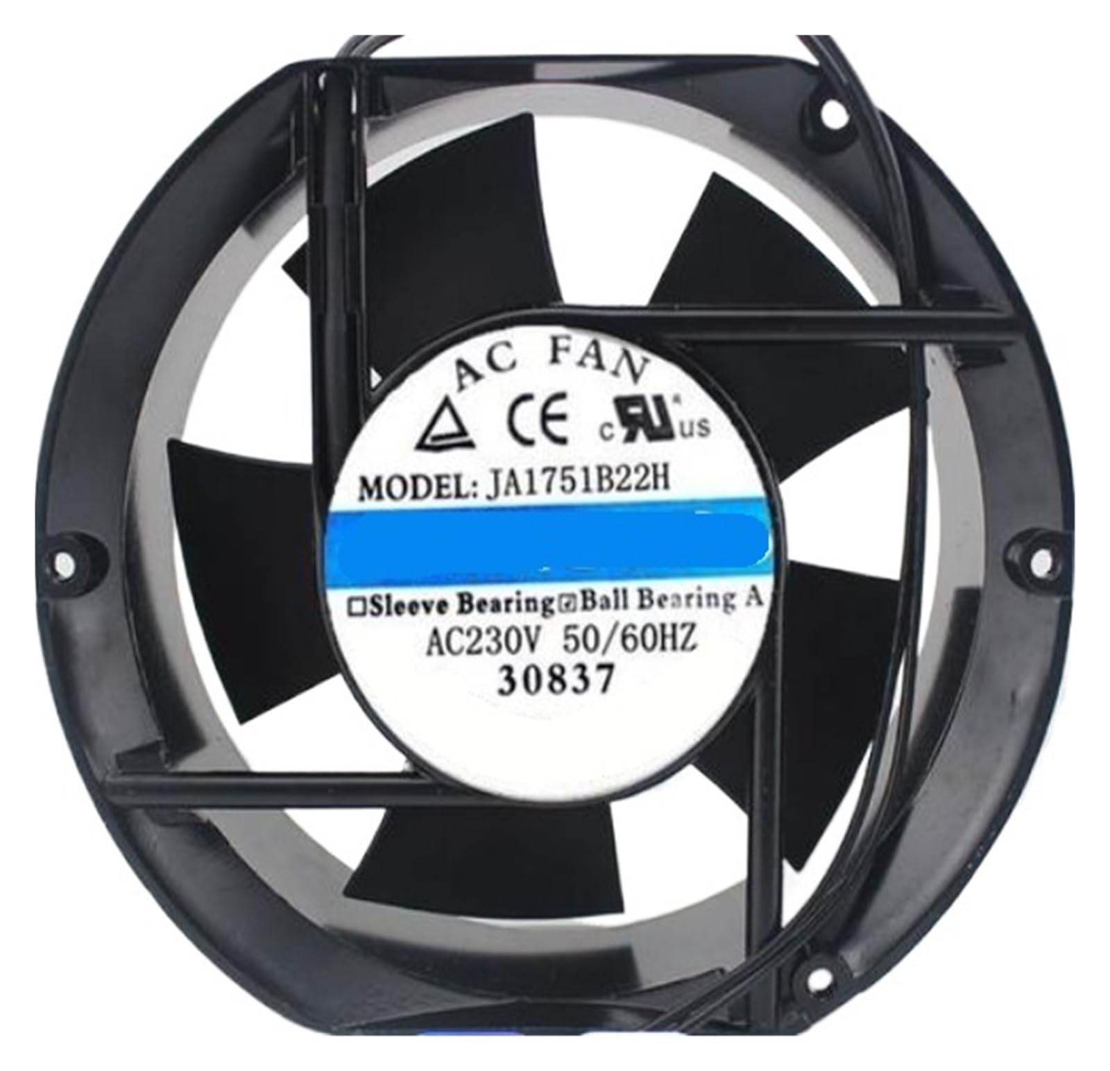 ZBWZXBDJ AC FAN JA1751B22H AC 230V 17cm 17251 2 wire