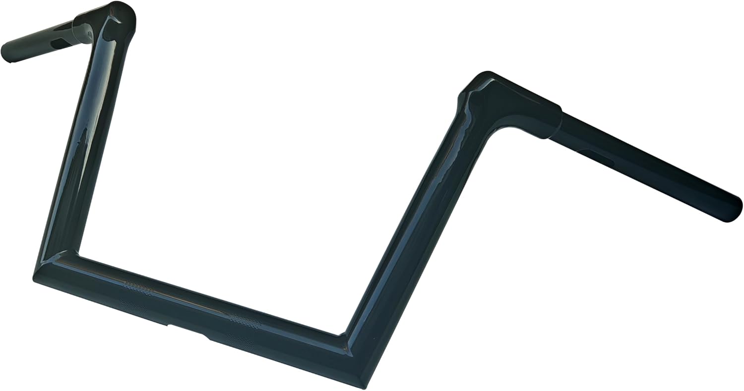 Black 10" Rise Ape Hangers 1.25" Tube Riser Handle Bars Handlebar Fit For Harley Road King 2014-2025 Fat Boy Sports Breakout 2018-2025