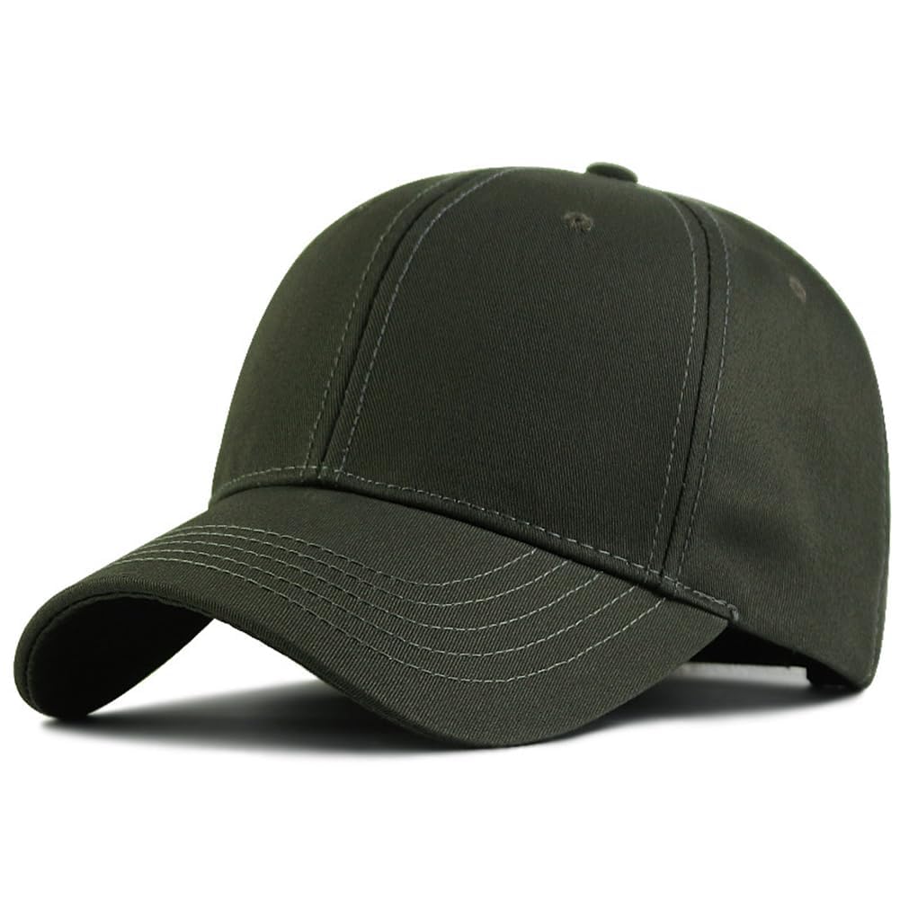 Movocaty Premium 100% Baumwolle Strukturierte Baseballkappe Verstellbare Passform für Größere Köpfe Ergonomisches Design Klassische Stilvolle Herren Baseballkappe