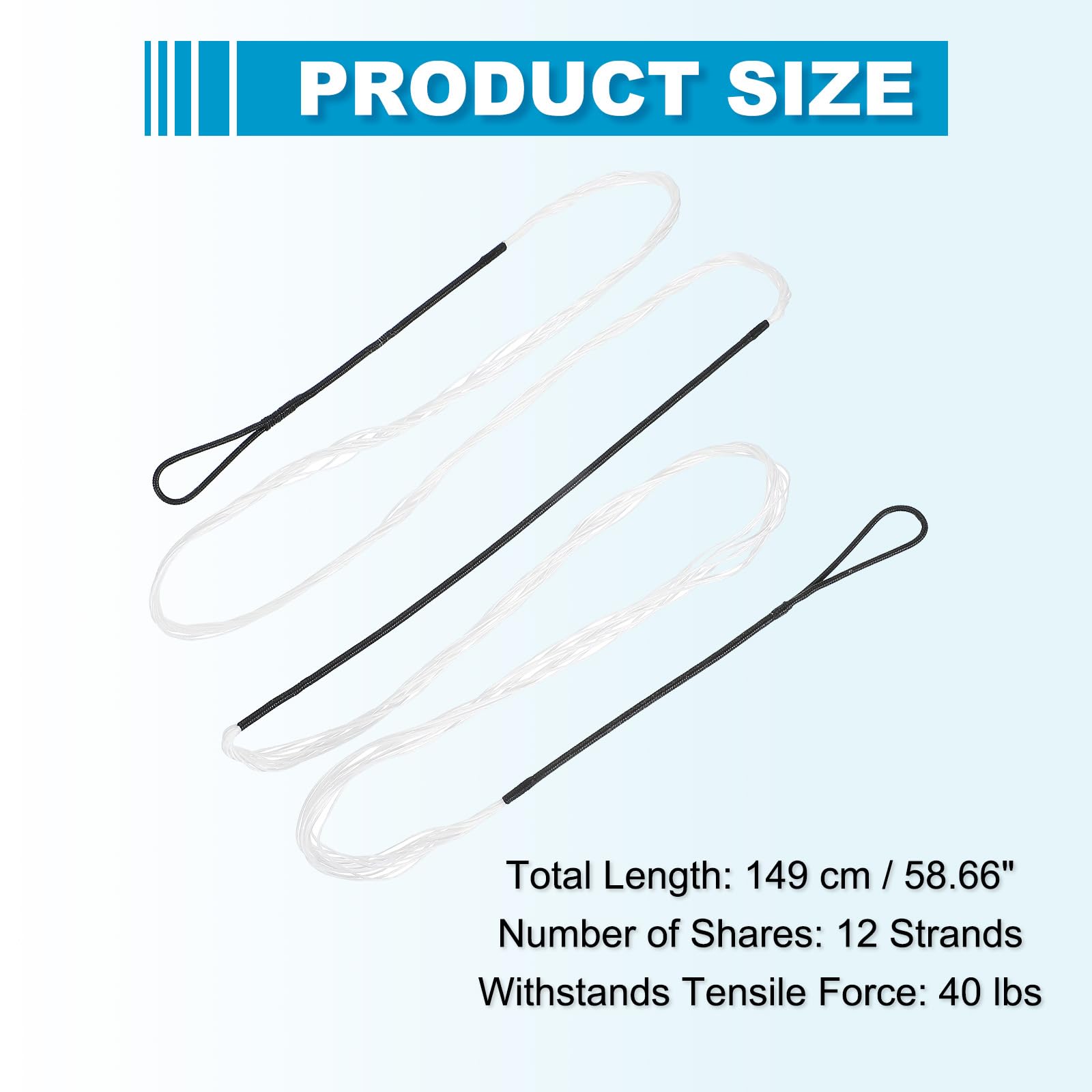 First String Genesis String and Cable White/Black