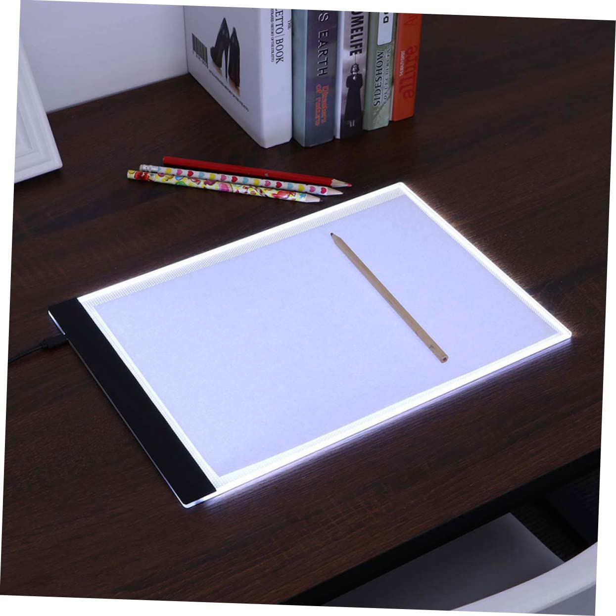 Beatifufu Tracing Light Pad Box A4 Led Copy Board Portable Drawing Thin Pad Energy-Saving Light for Art Practice