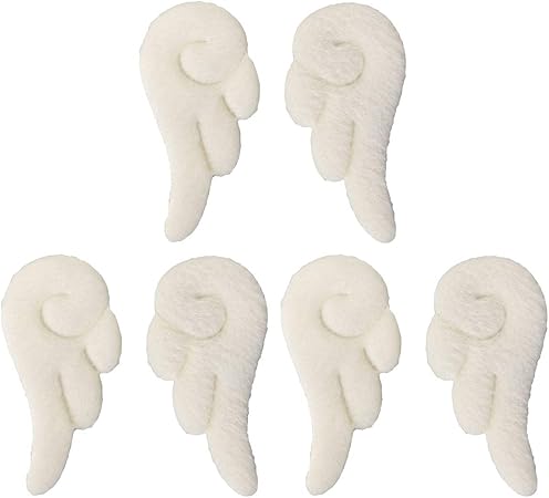 Amazon Beaupretty 3組の天使の翼のヘアピンのかわいい漫画の革ヘアークリップの非スリップクランプの女の子のための美しい頭飾りの装飾品 白い角度パターン Beaupretty ヘアピン 通販