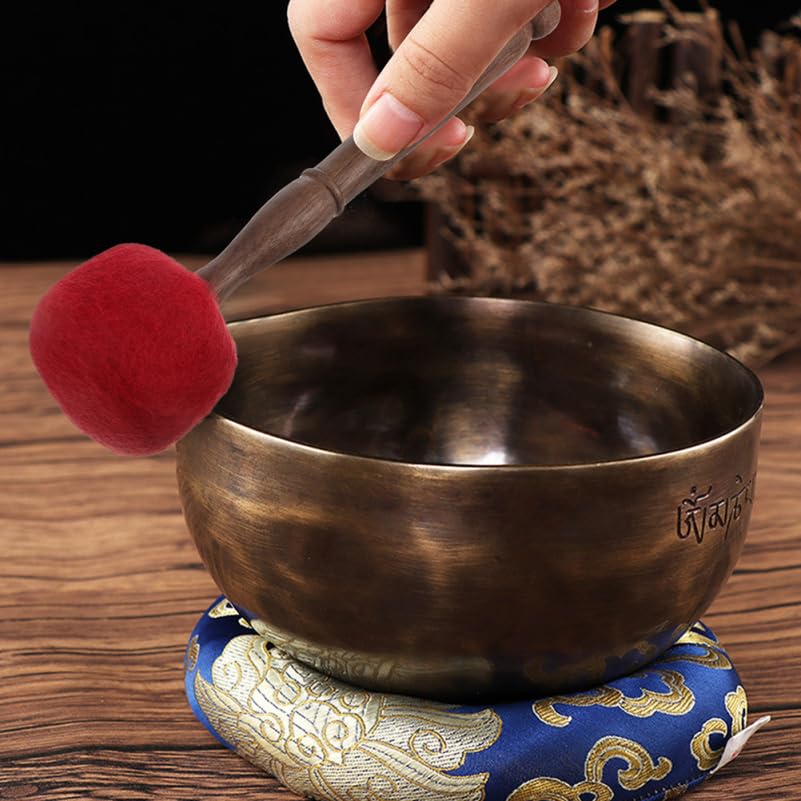 Vaguelly Wooden Mallet 11.02In Sound Bowl Knocking Stick for Tibetan Singing Bowls Meditation Yoga Gong Accessories - Image 4