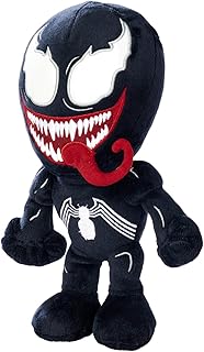 Simba Venom Plush Toy, Black Suit with White Spider, Eye-catching and Soft Design, Ideal for Playing or Decorating, Suitable from 0 Months, Official Marvel Version (6315870561)