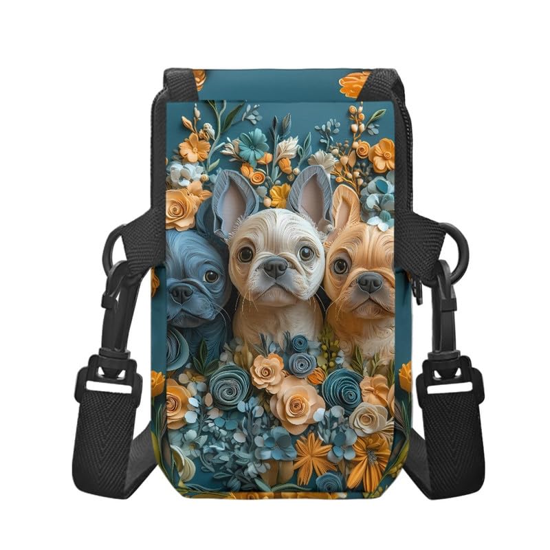 Small Crossbody Bags Cell Phone Wallet Purses for Women, White Westie Travel Cross Body Bag Passport Holder Purse2