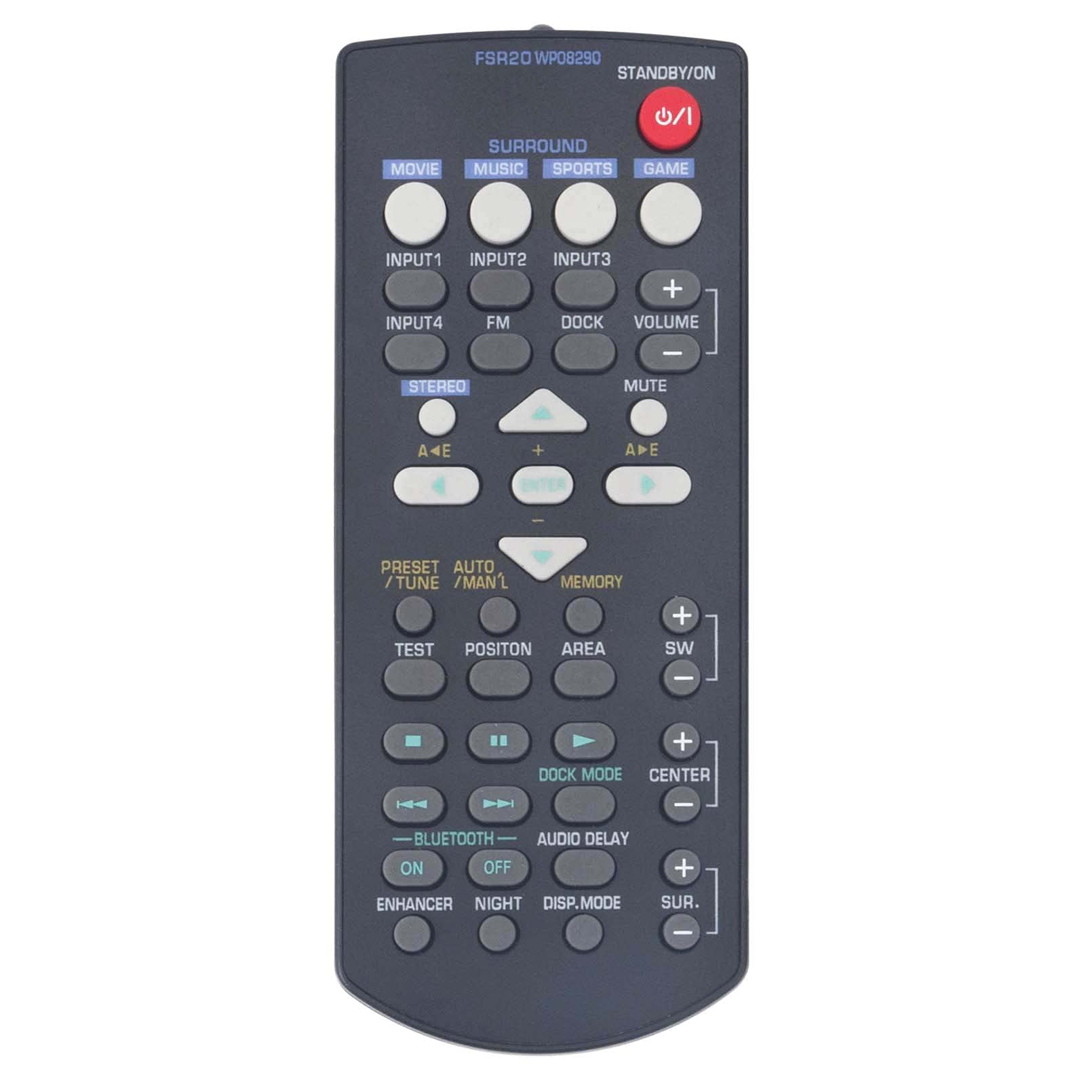 FSR20 WP08290 Replaced Remote Control Fit for Yamaha Home Theater Remote FSR20 YAS-71 YAS-71CU YAS-71SPX YAS71