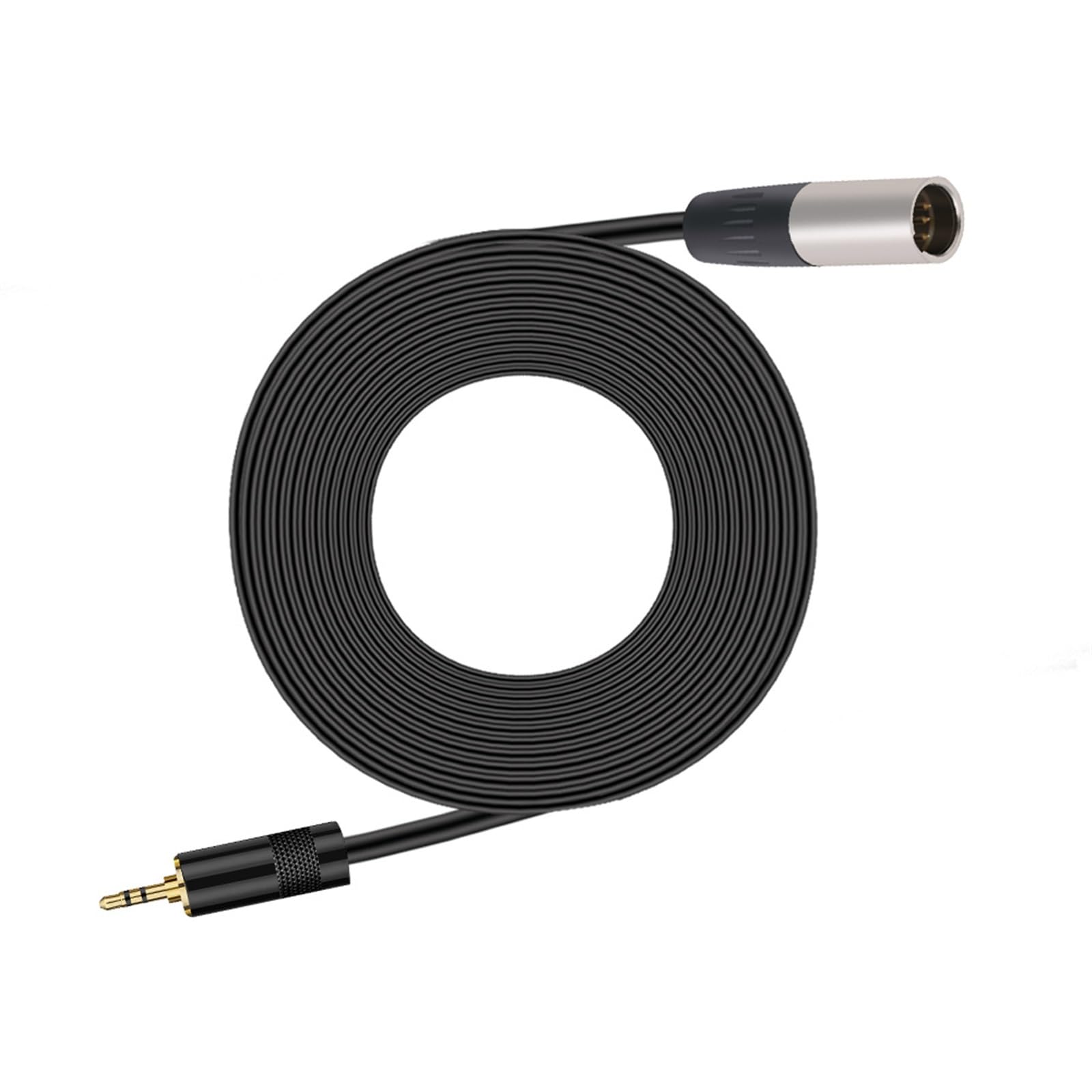 3-pinowe gniazdo XLR męskie do 3,5 mm aluminiowa obudowa stereo męskie złącze mikrofonowe mikrofon do lutowania kabla proste (2 m)