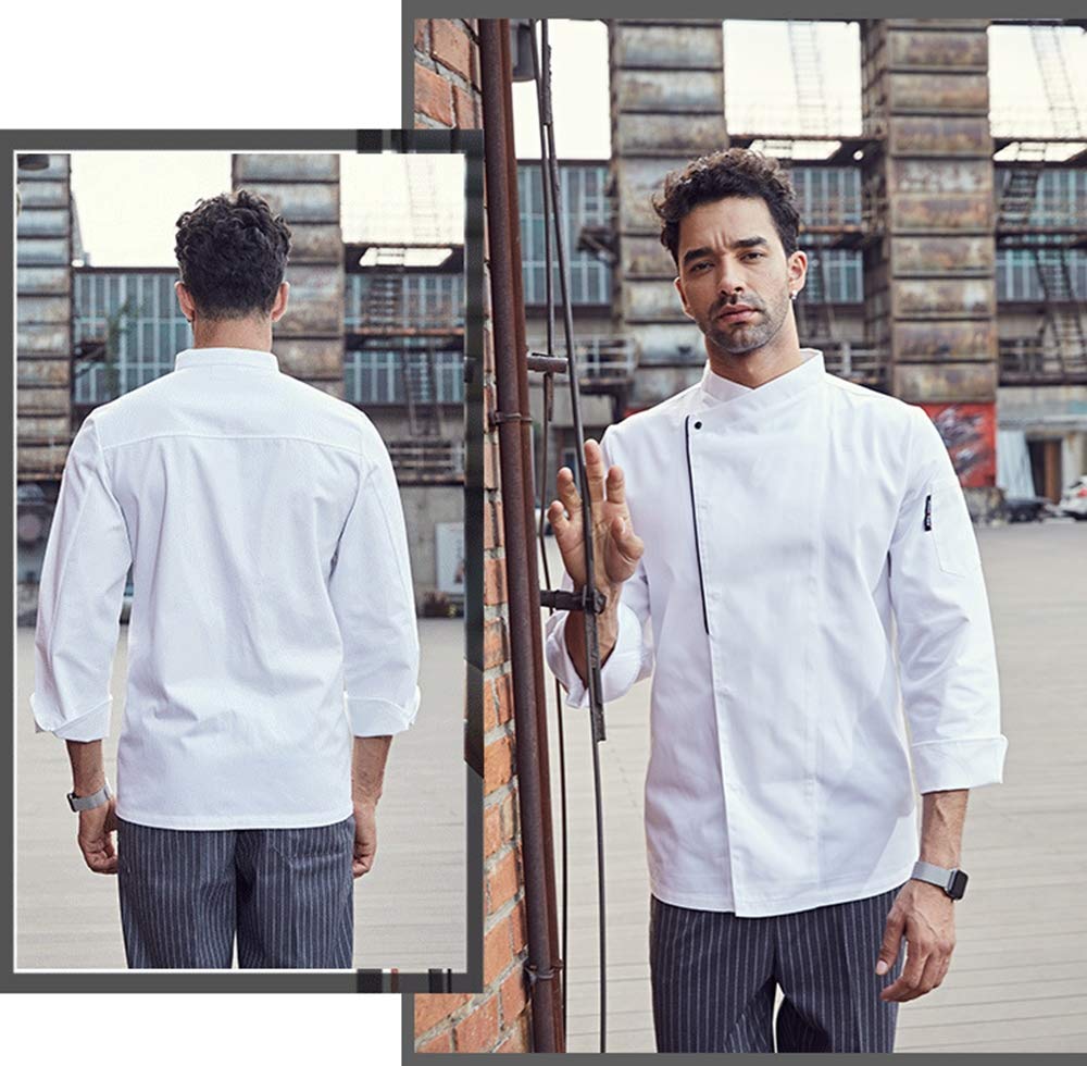 Giacca Chef Monza Unisex - Manica Lunga, 65% Poliestere 35% Cotone, Rete Tritaspirante