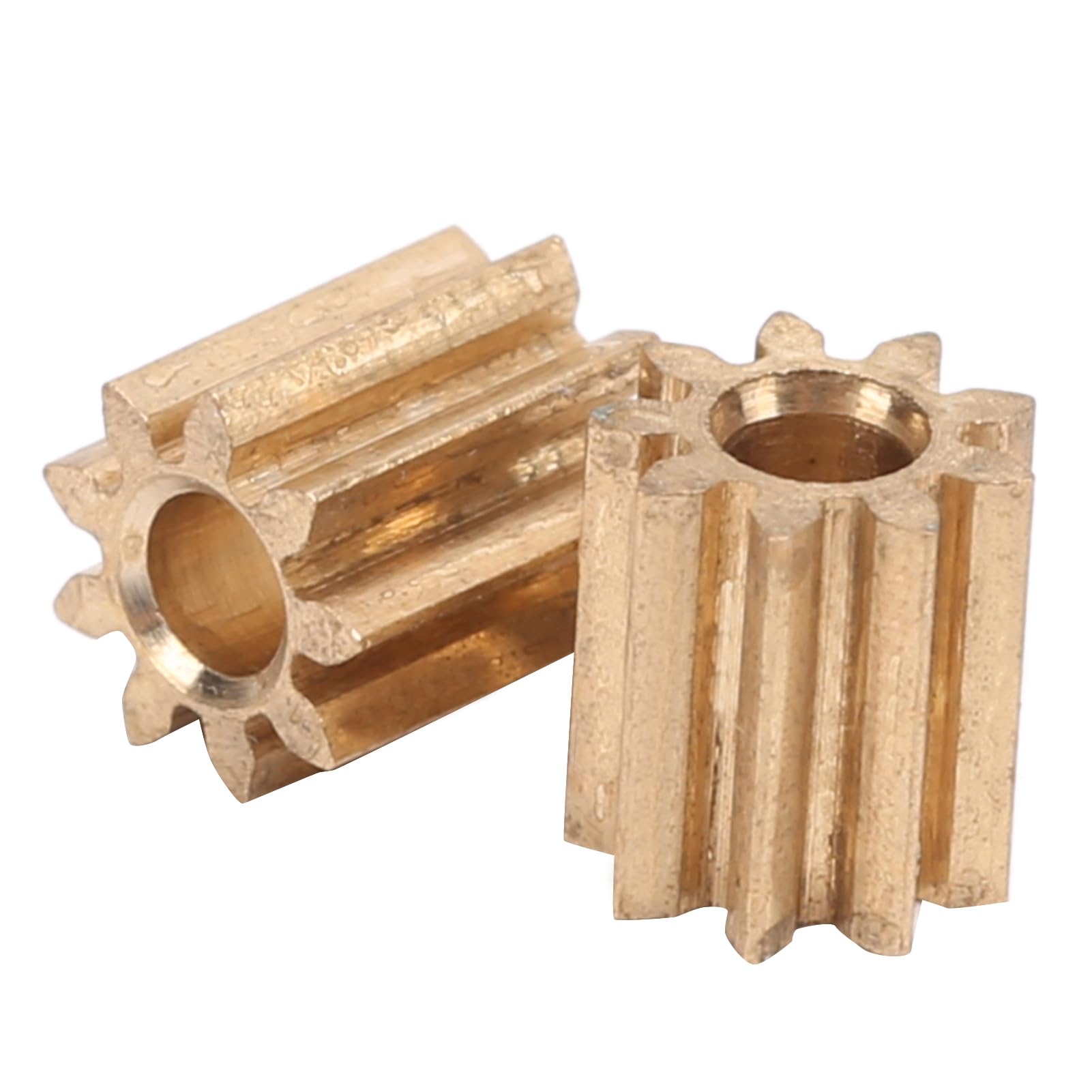 Dpofirs High Reliability Brass Gear 9 Teeth Cogwheel Pinions for Motor Drive Gear, Easy Replacement, for Hobbyists