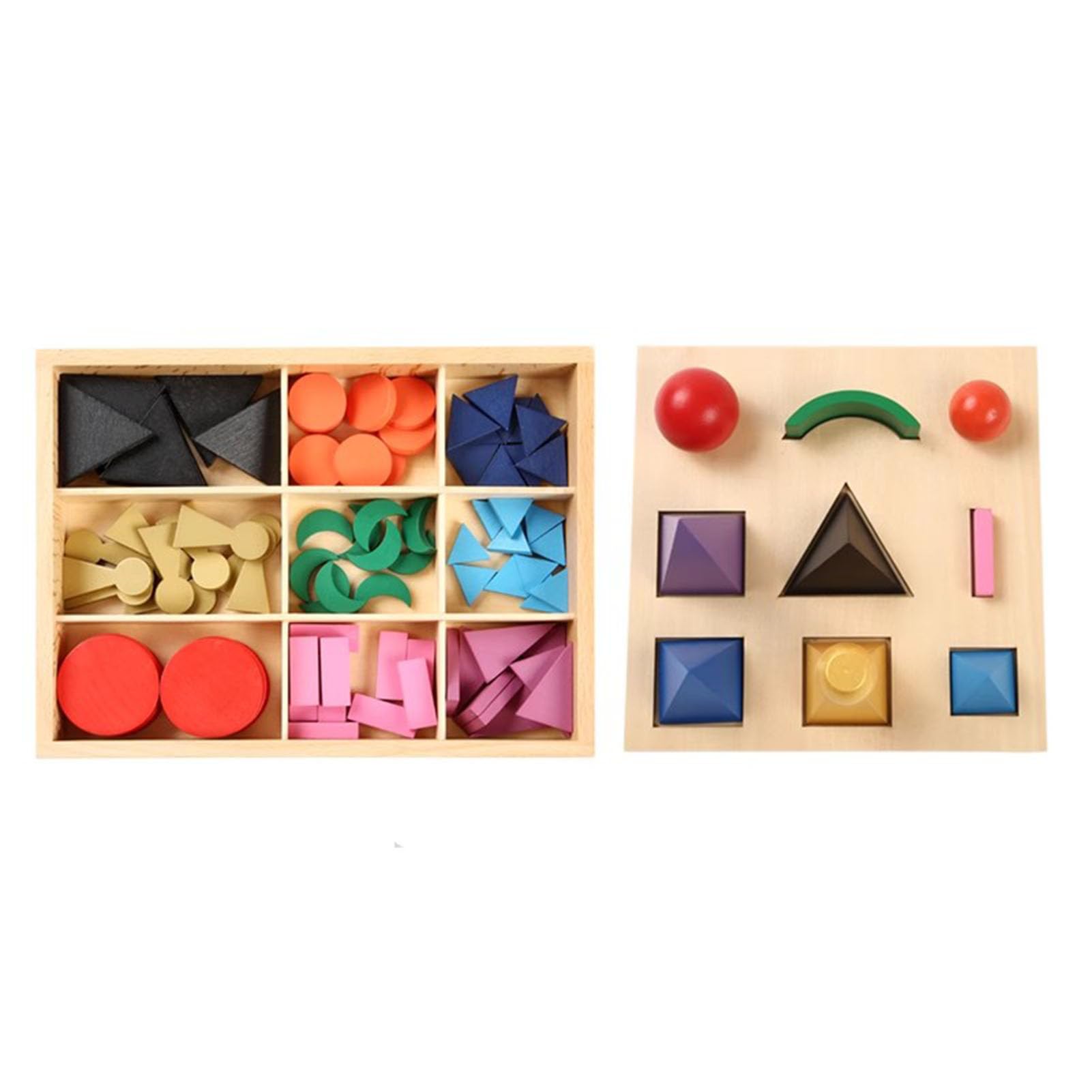 Conjunto de Símbolos Gramaticales, Bloques de Madera para Aprender Idiomas