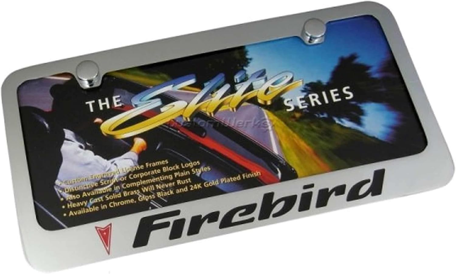 License Plate Frame for Pontiac Firebird (Chrome)