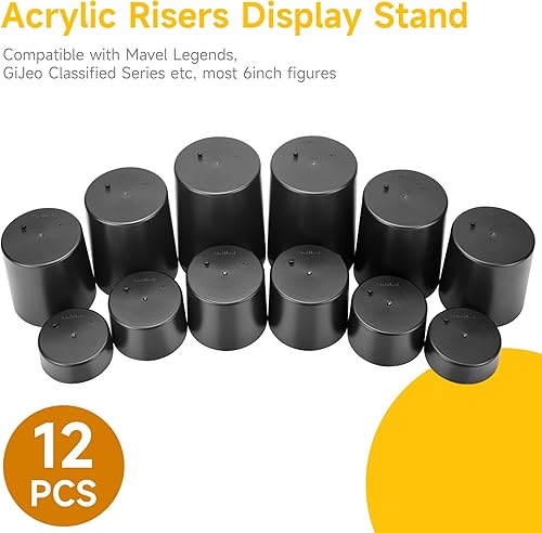 Miniatura 3 de FIGURESLAB Soporte para figuras de acción de 6 pulgadas, soporte de exhibición, organizador de juguetes, base de clavija, compatible con Mavel