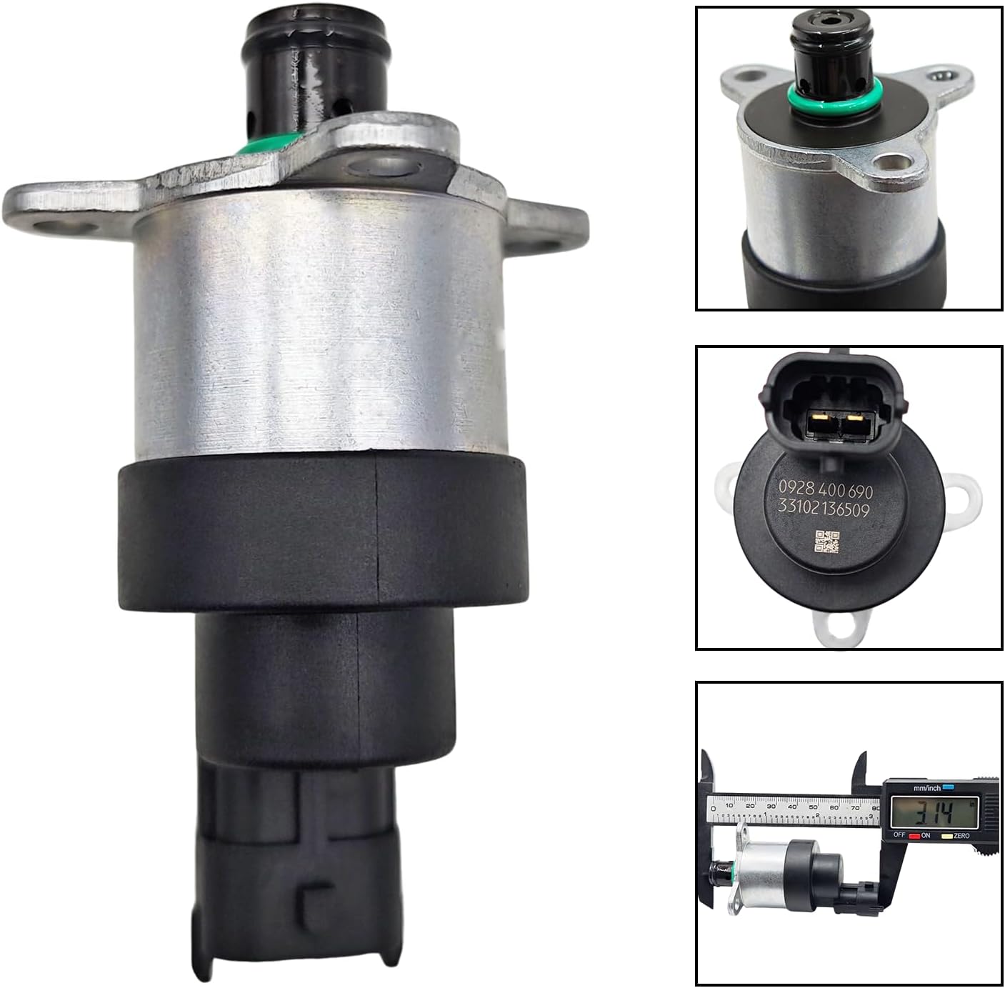 0928400690 Fuel Pressure Regulator for Mitsubishi Fuso 4M50, for Mitsubishi Canter 4.9 L Diesel Engine, Fuel Control Actuator Valve FCA, Replace for Bosch 0928400690