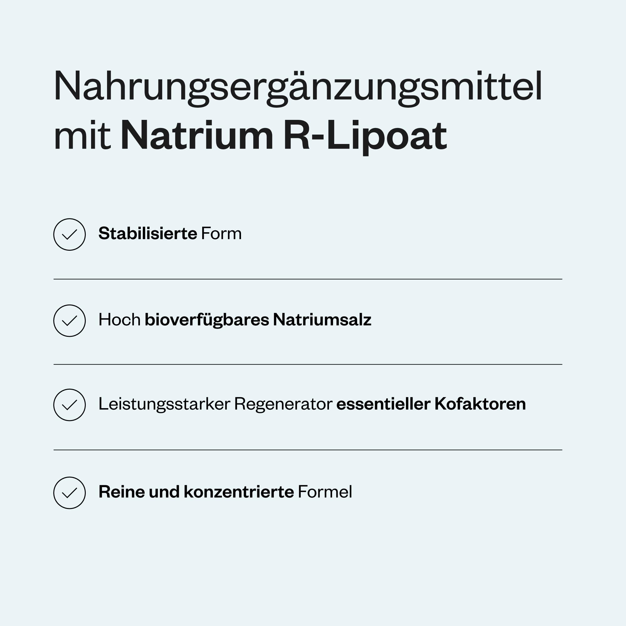 Sodium R-Lipoate (R-Alpha-Liponsäure) Nicht-GVO & Glutenfrei - SuperSmart