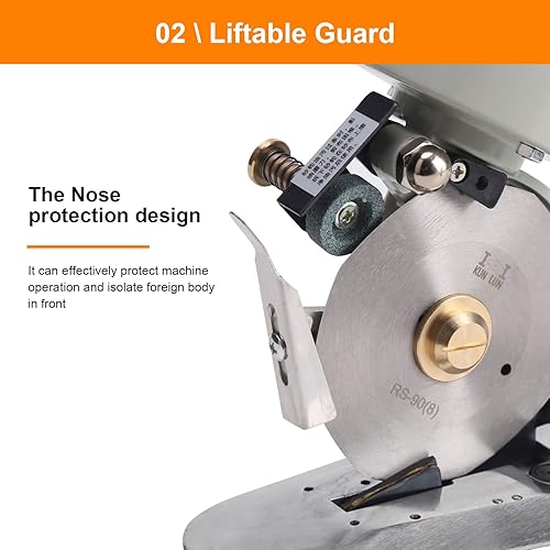 Miniatura 6 de Cortador de tela eléctrico, cuchillo octogonal, máquina de corte de tela, cuchillo redondo, cuchilla rotativa, tijeras para corte de lana de cuero,