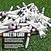 DuraRange Elite Golf Tees - Milky White, Patriotic USA Flag Design, 5-Prong Anti-Slip, Enhanced Stability, 3-1/4