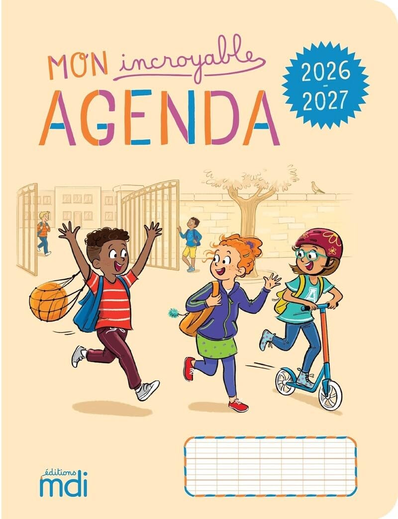 Mon incroyable agenda 2026-2027