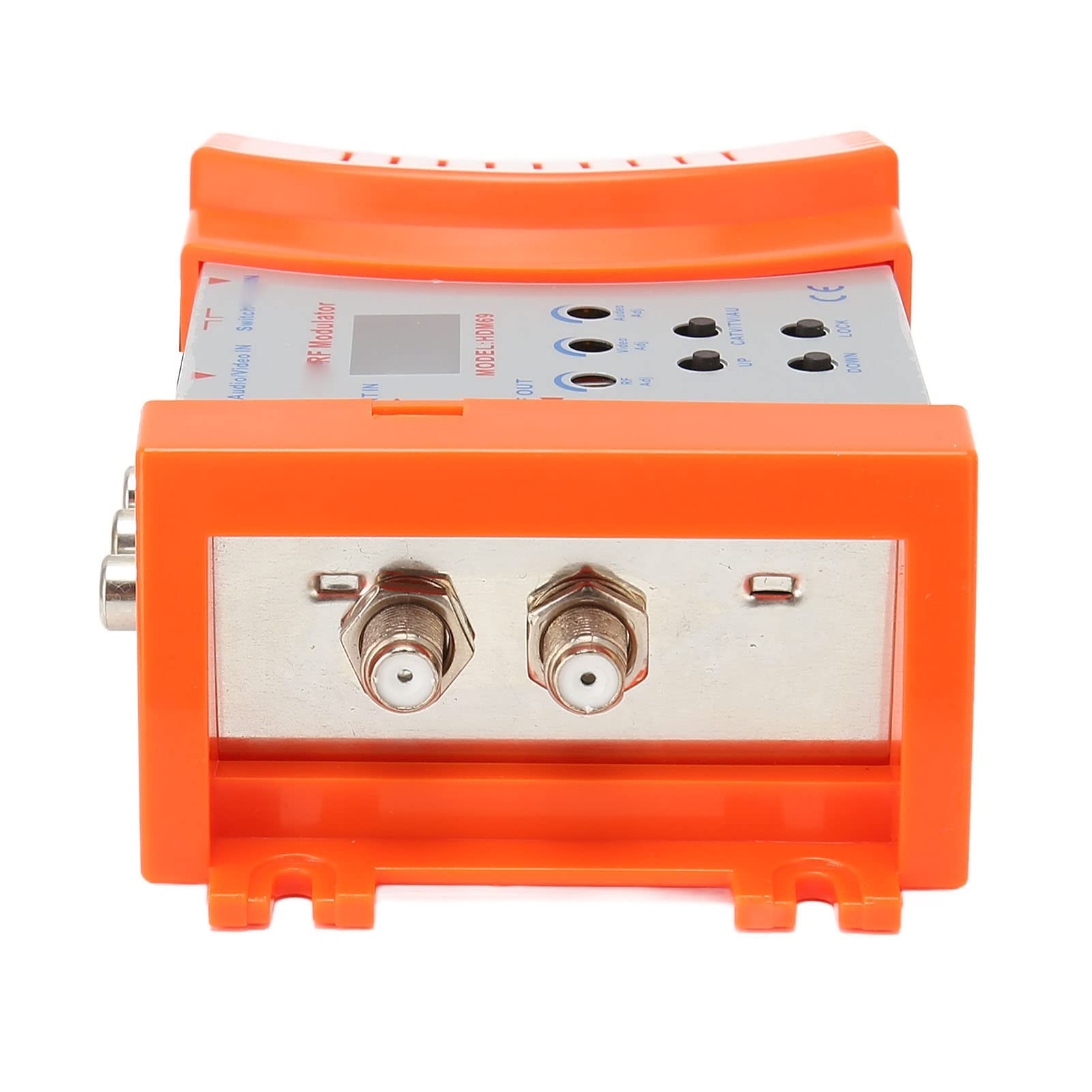 EMUKOEP Convertidor de Modulador AV a RF 1080P Adaptador a Coaxial con Nivel de Salida Ajustable y Transmisión de Largo Alcance para Televisores CRT y Consolas de Juegos (Enchufe Europeo)
