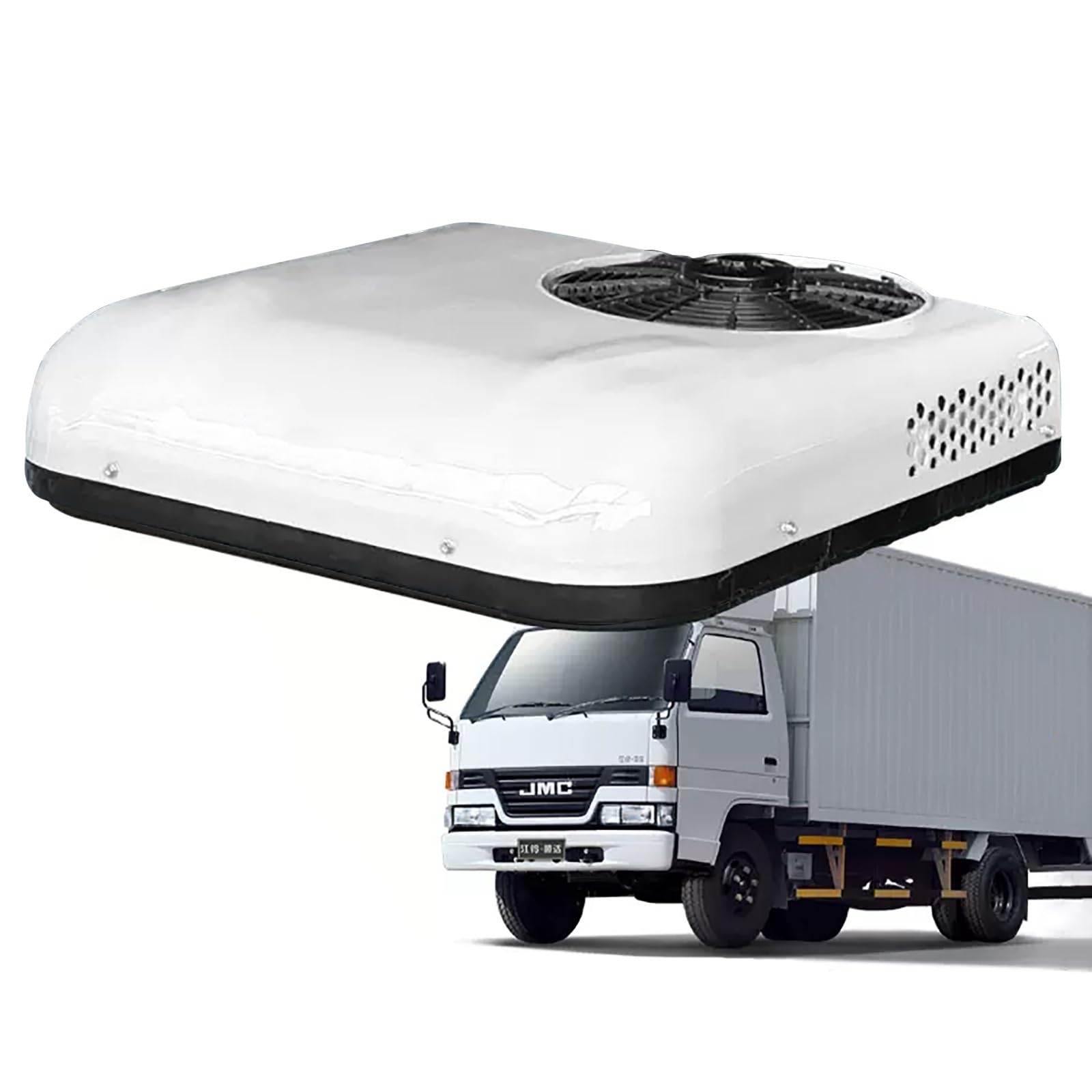 AYCDL 24V RV Air Conditioner, High-Efficiency 2600W Cooling, Ideal for Trucks, RVs, Forklifts, and Construction Vehicles,Bianco