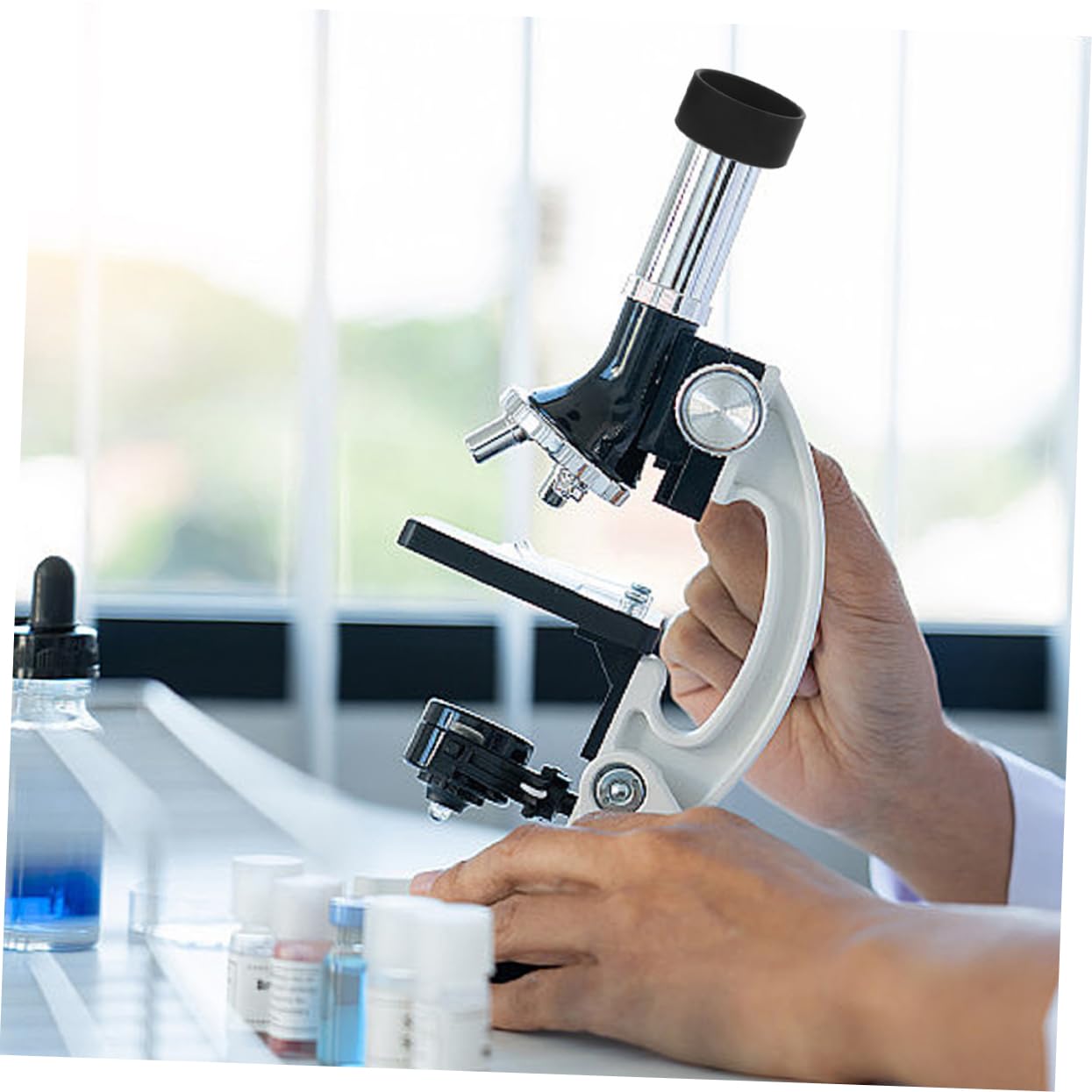 CAXUSD Microscope Eyepiece Guards 4pc Set Rubber Eyepiece Cups Eye Guards for Safe Viewing